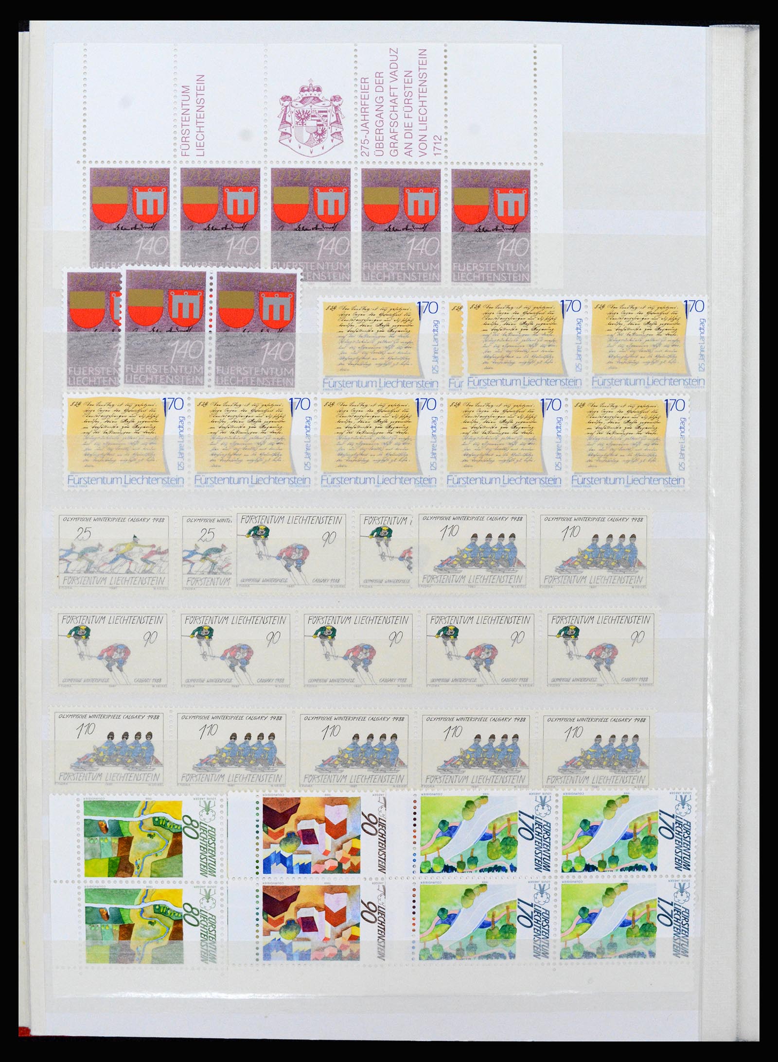 37261 088 - Postzegelverzameling 37261 Liechtenstein 1961-1995.