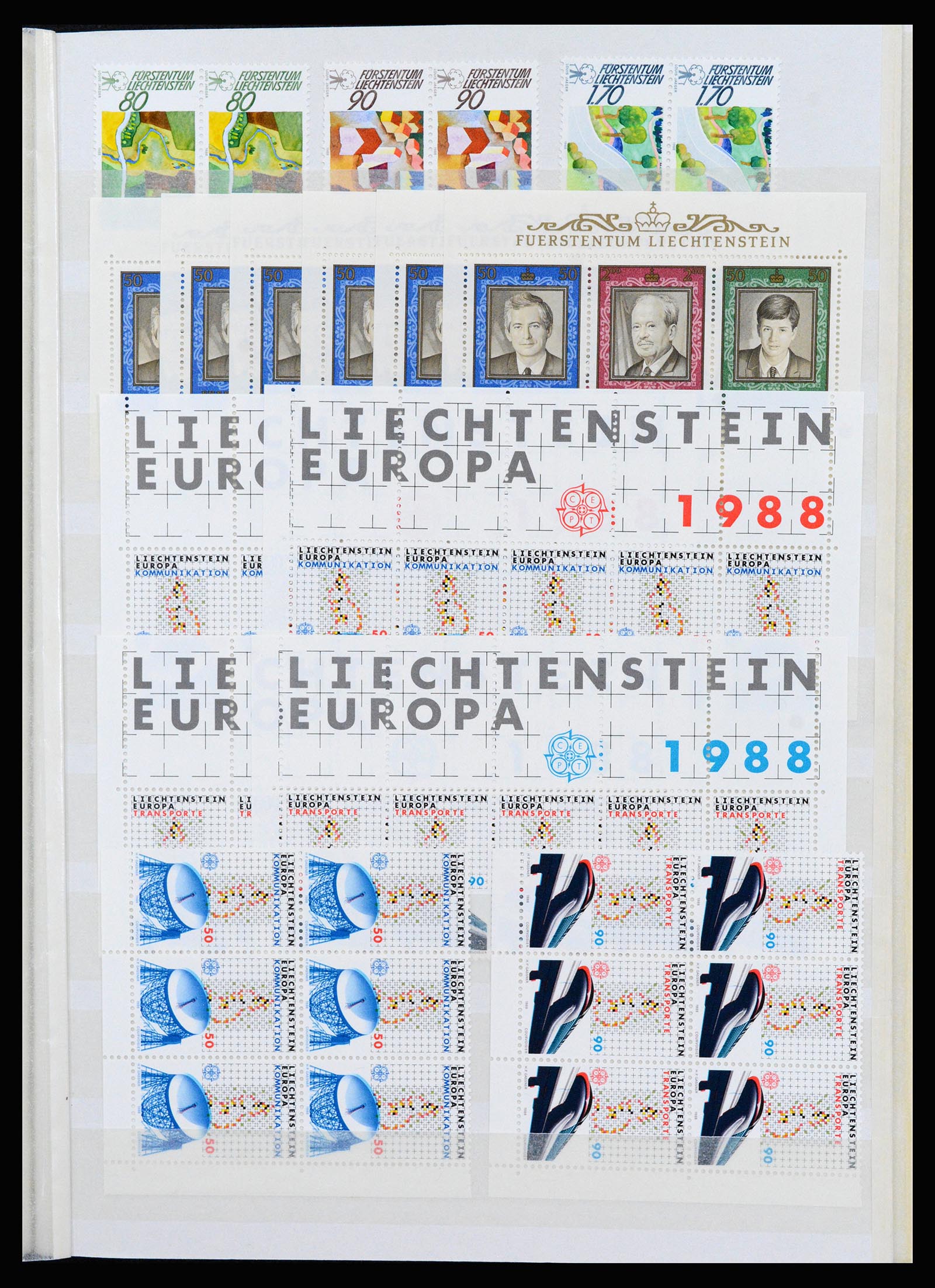 37261 089 - Postzegelverzameling 37261 Liechtenstein 1961-1995.
