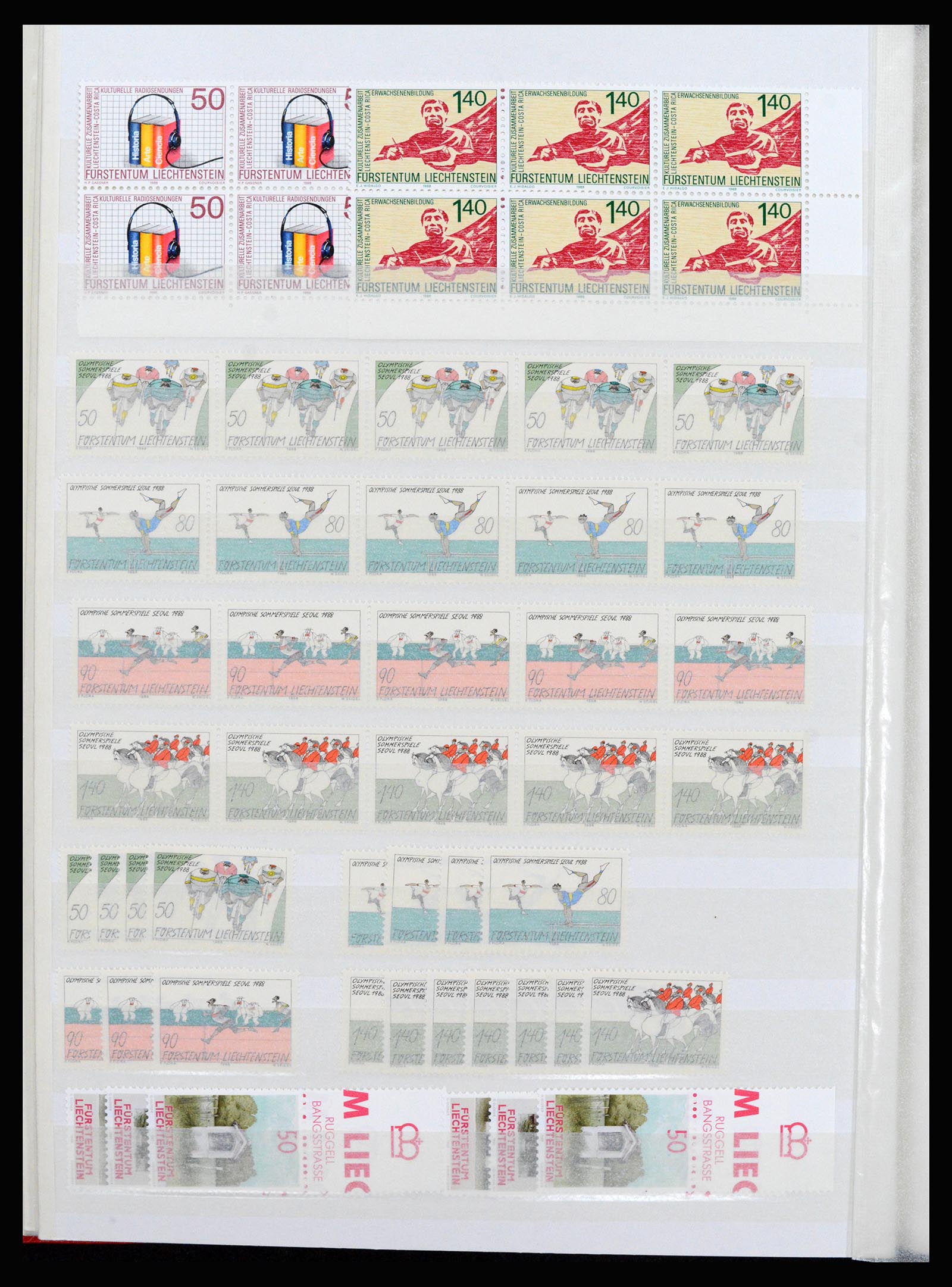 37261 090 - Postzegelverzameling 37261 Liechtenstein 1961-1995.