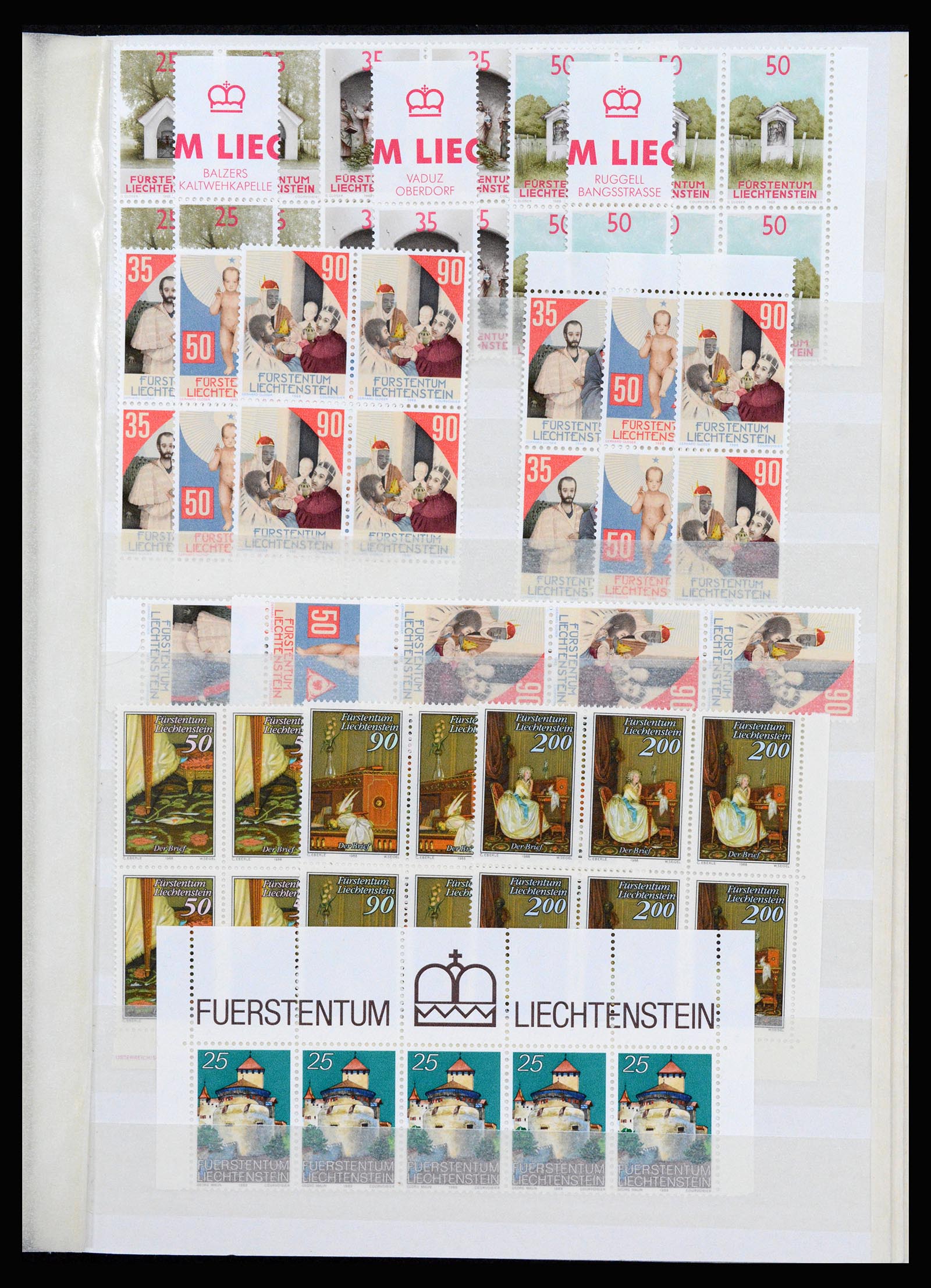 37261 091 - Postzegelverzameling 37261 Liechtenstein 1961-1995.