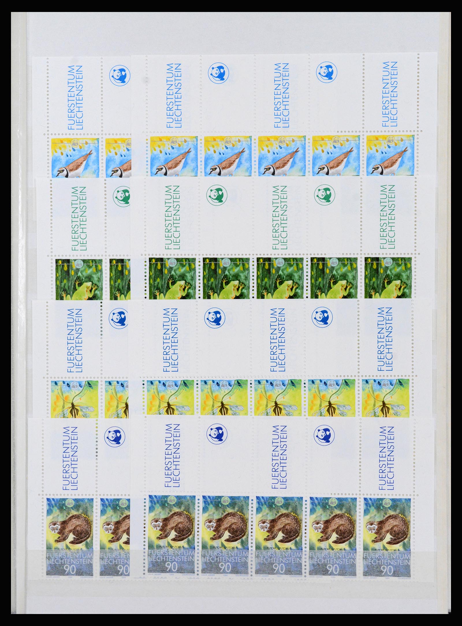 37261 093 - Postzegelverzameling 37261 Liechtenstein 1961-1995.