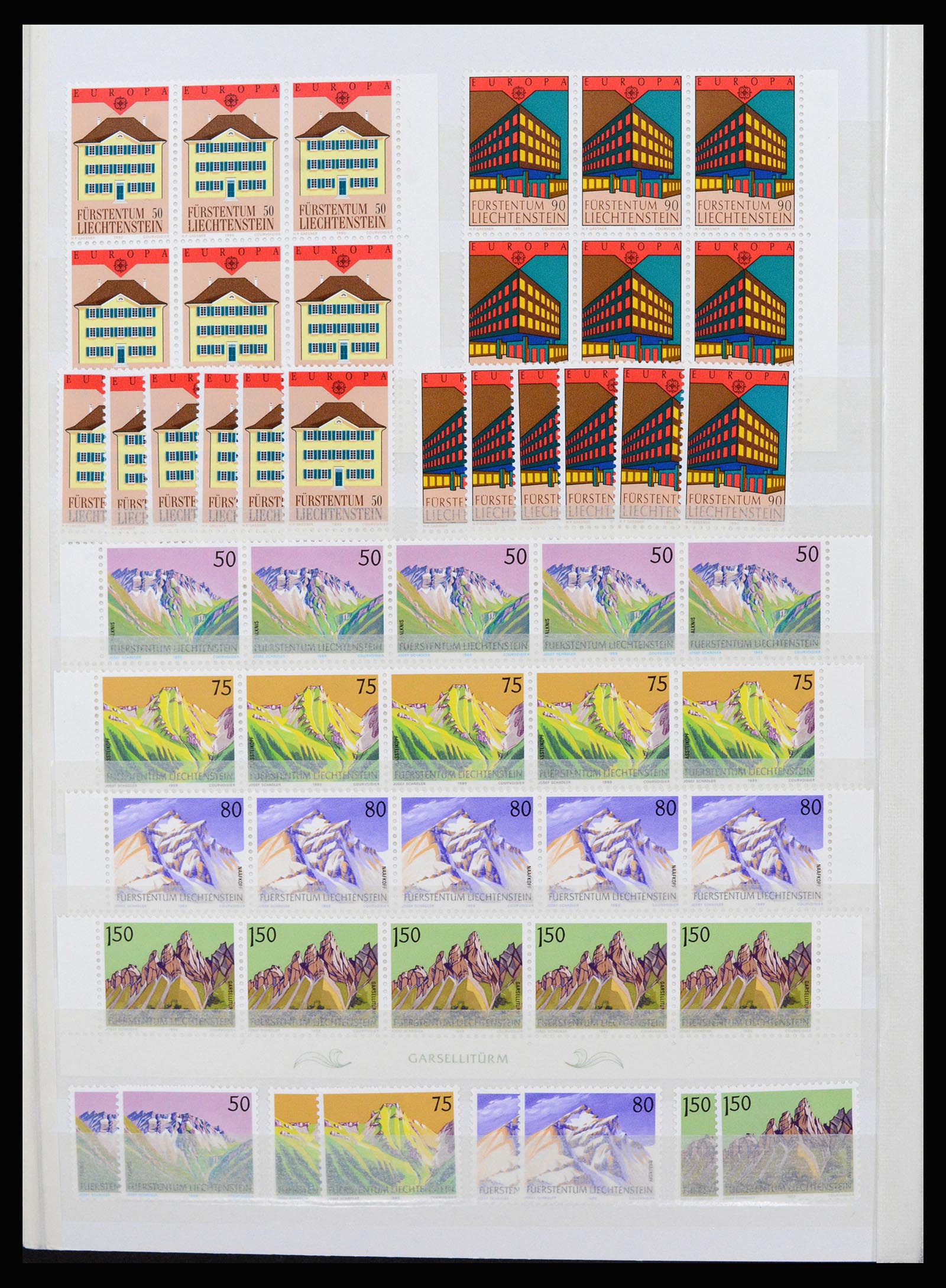 37261 096 - Postzegelverzameling 37261 Liechtenstein 1961-1995.