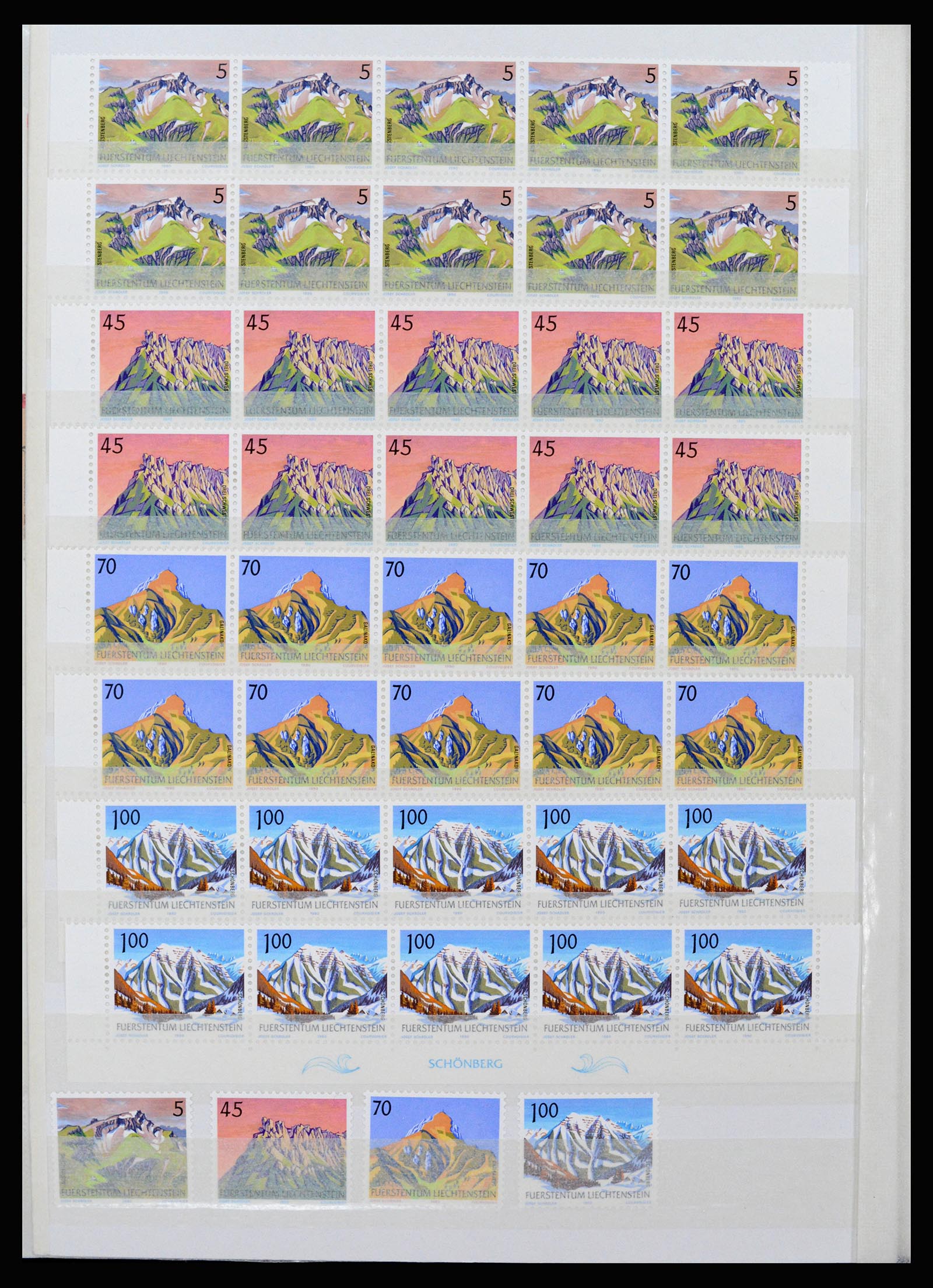 37261 098 - Postzegelverzameling 37261 Liechtenstein 1961-1995.
