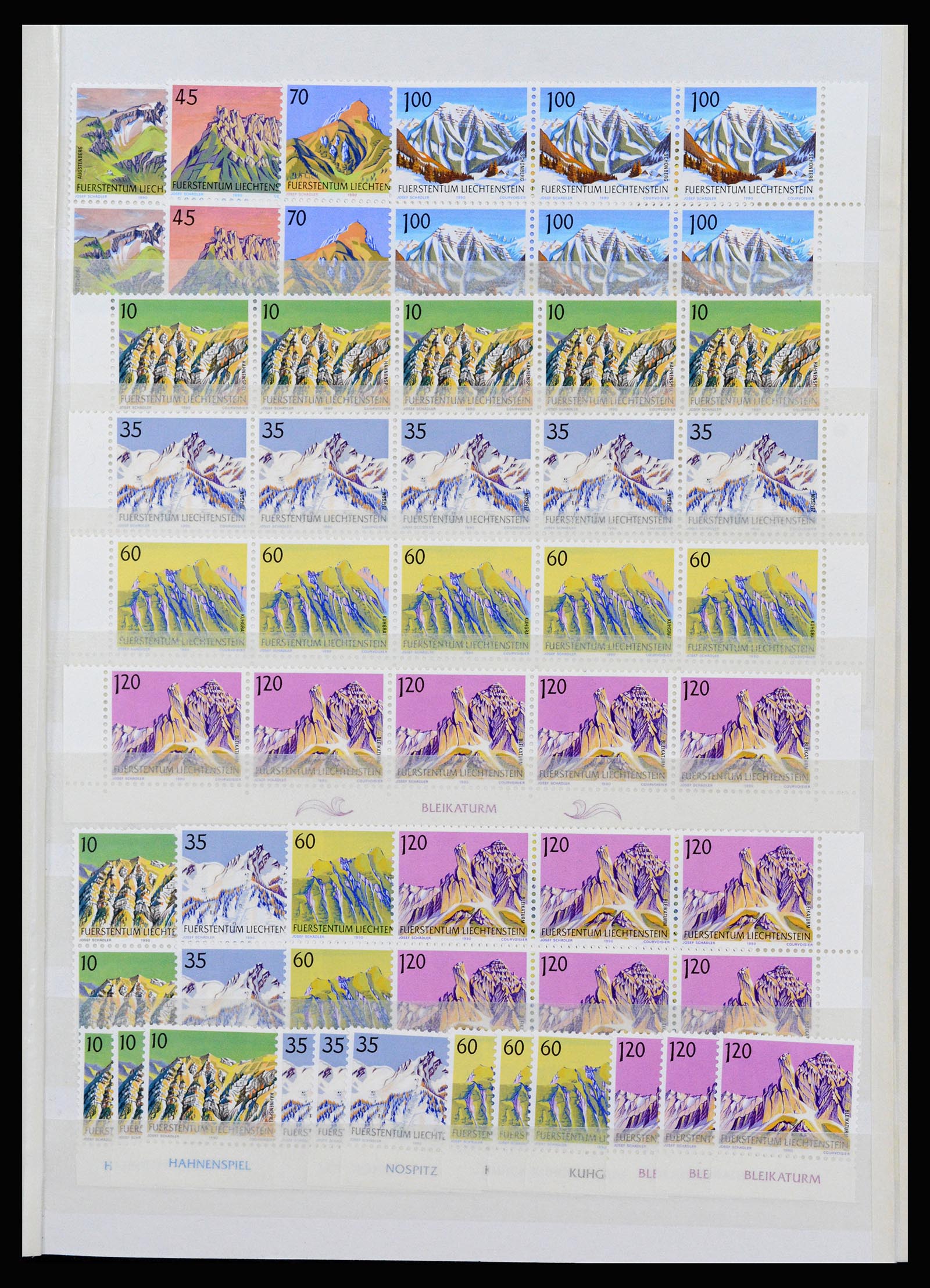 37261 099 - Postzegelverzameling 37261 Liechtenstein 1961-1995.