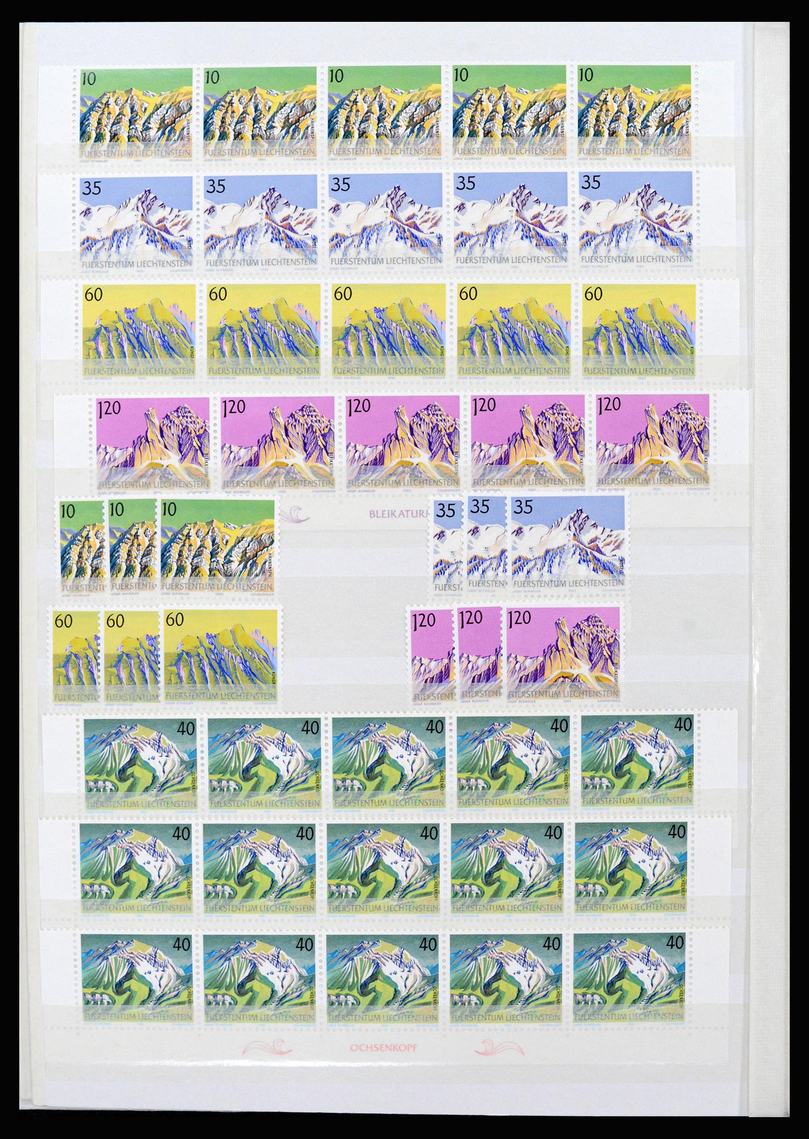37261 100 - Postzegelverzameling 37261 Liechtenstein 1961-1995.