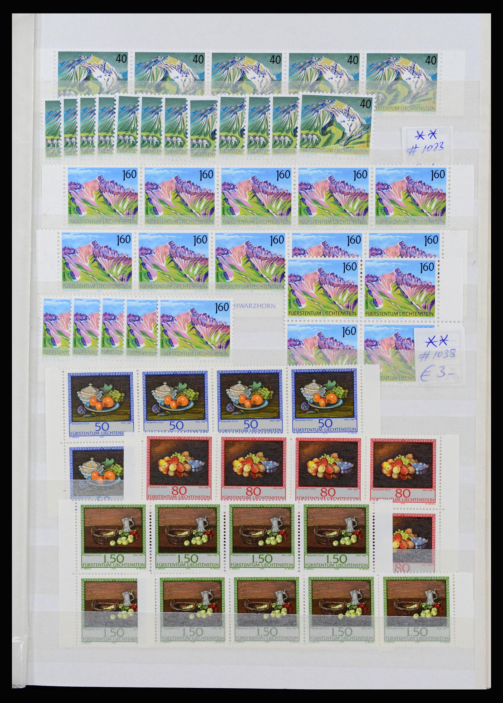 37261 101 - Postzegelverzameling 37261 Liechtenstein 1961-1995.