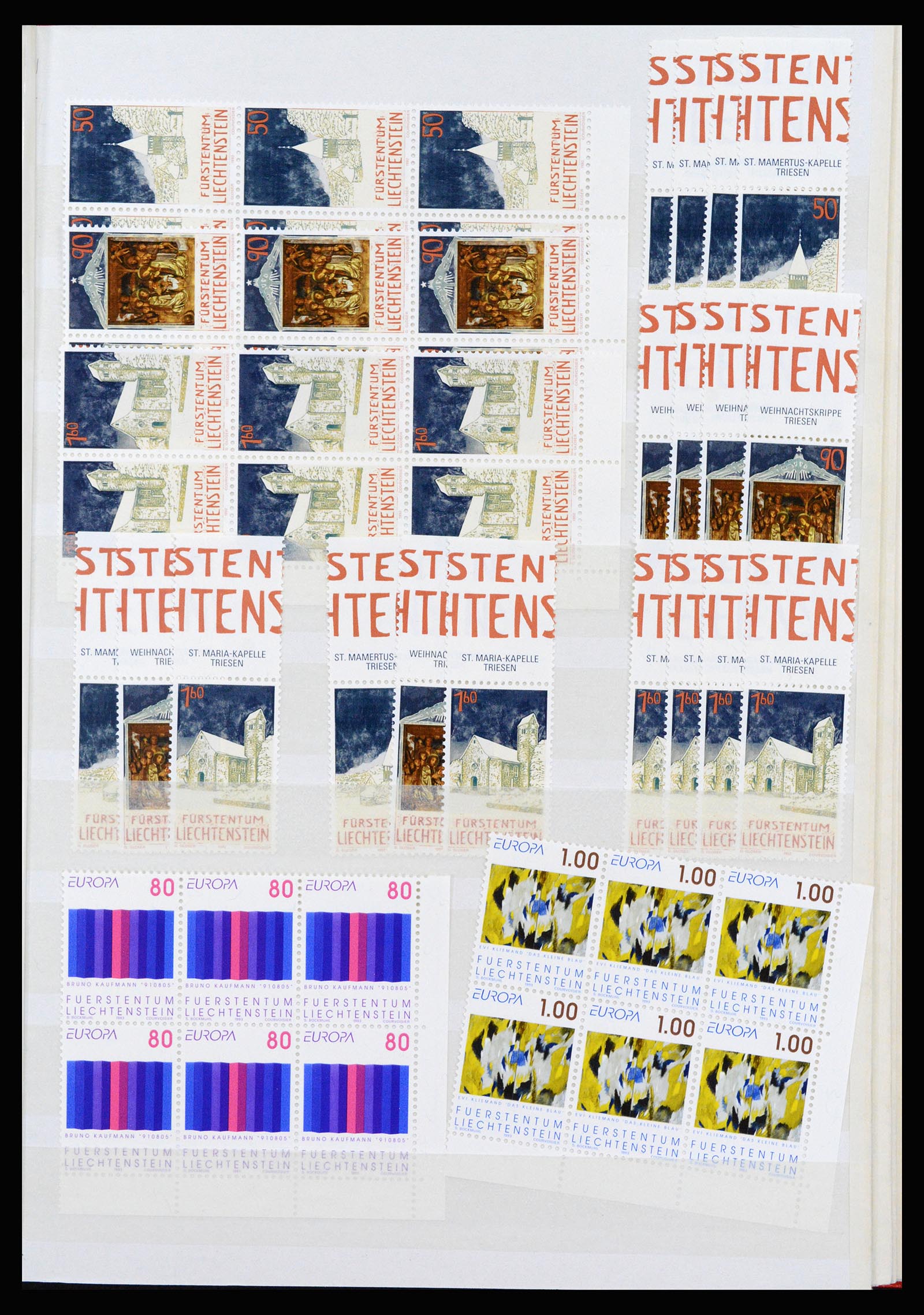 37261 109 - Postzegelverzameling 37261 Liechtenstein 1961-1995.