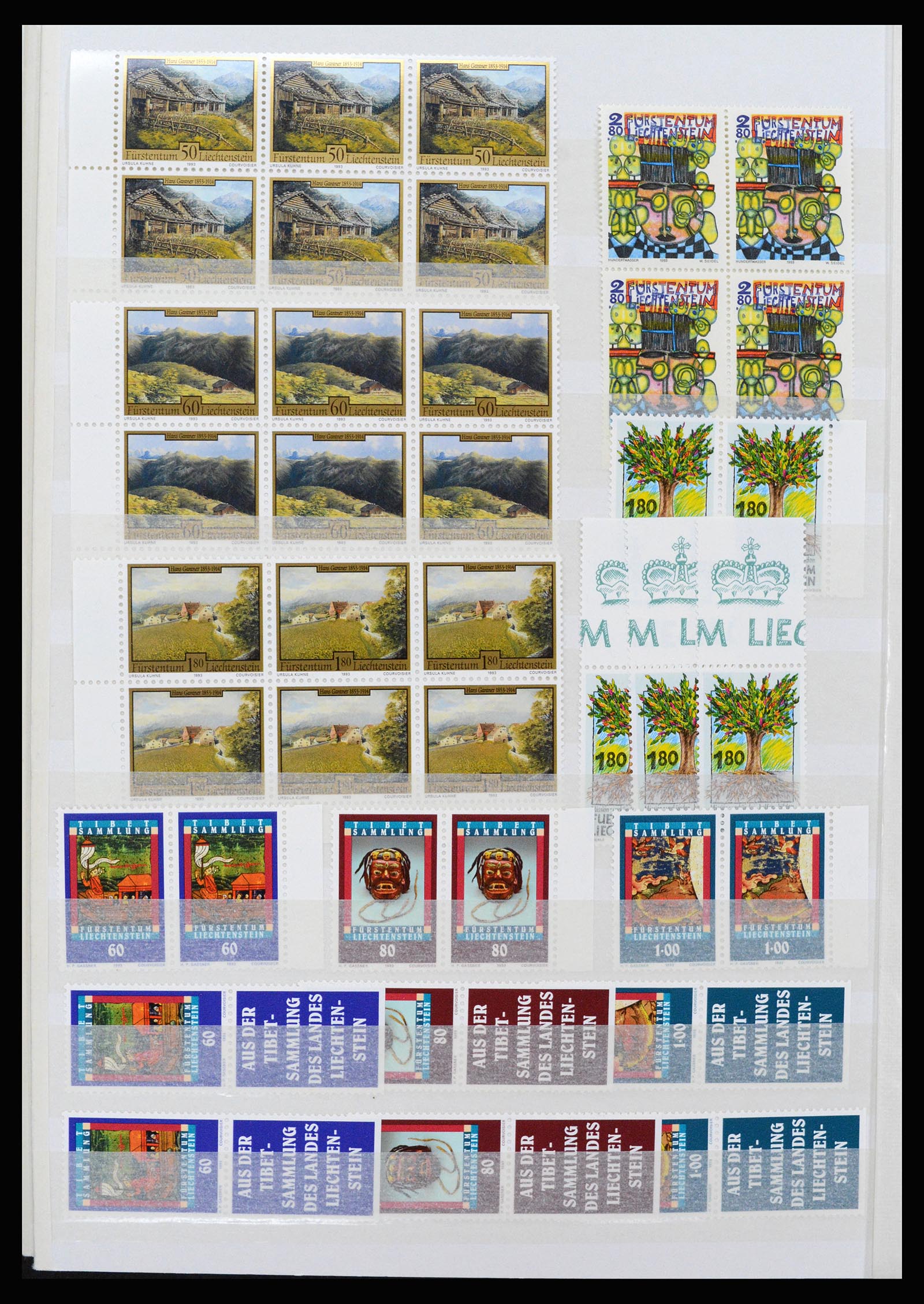 37261 110 - Postzegelverzameling 37261 Liechtenstein 1961-1995.