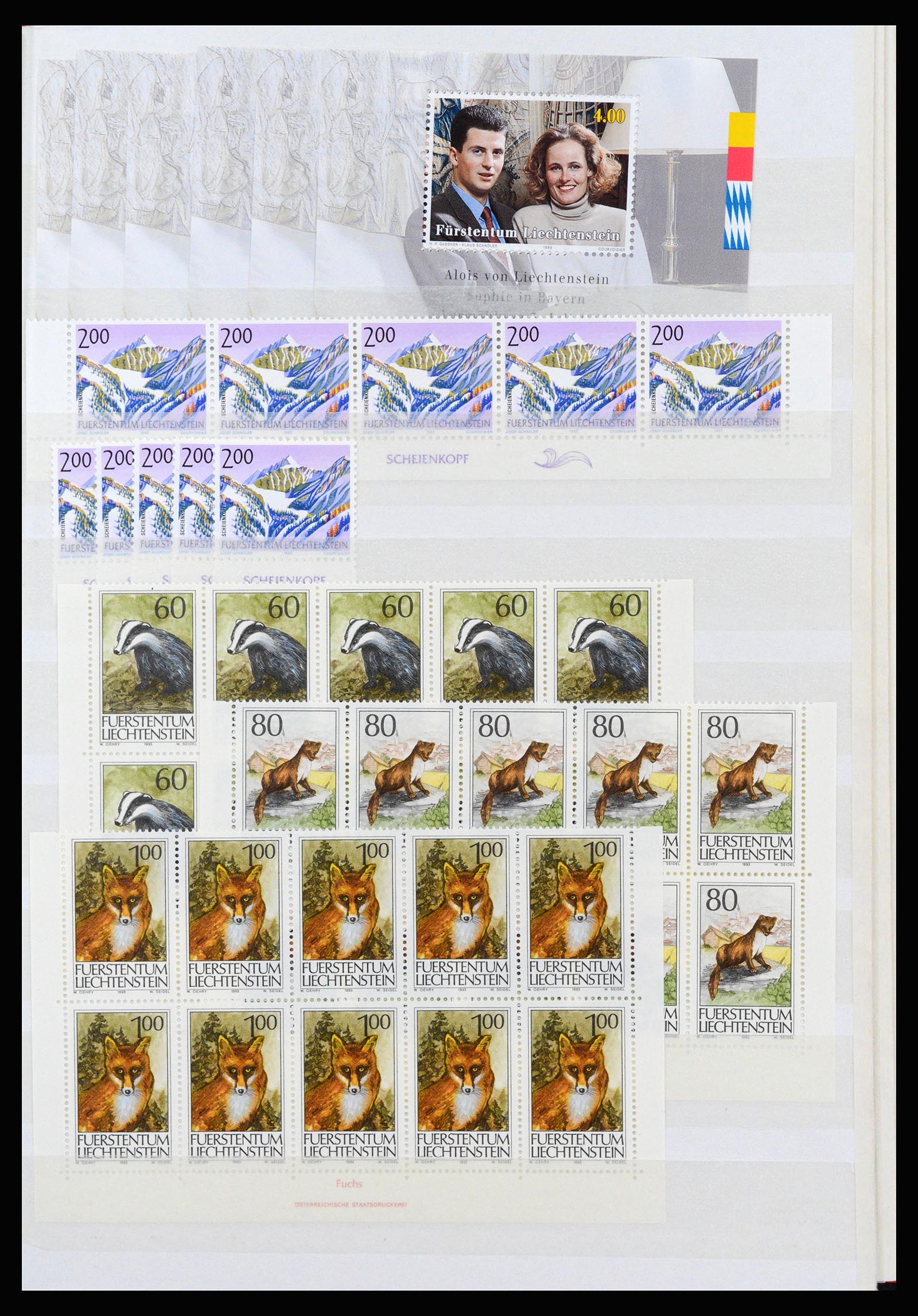 37261 111 - Postzegelverzameling 37261 Liechtenstein 1961-1995.