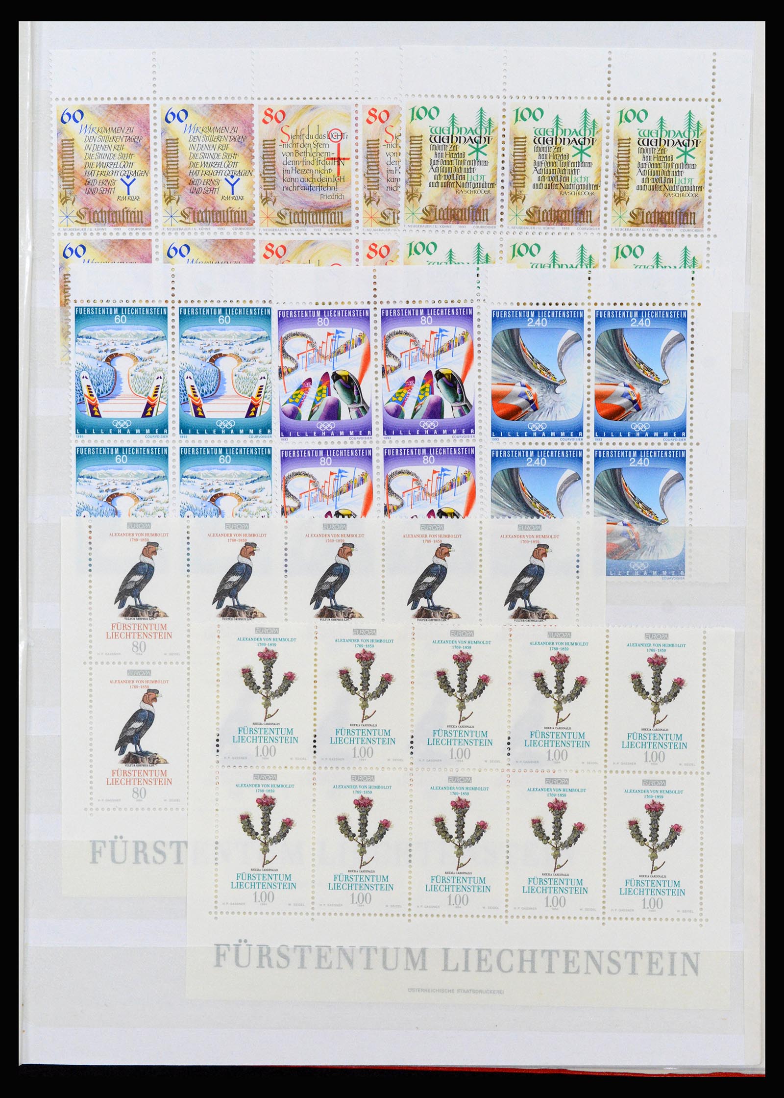 37261 113 - Postzegelverzameling 37261 Liechtenstein 1961-1995.