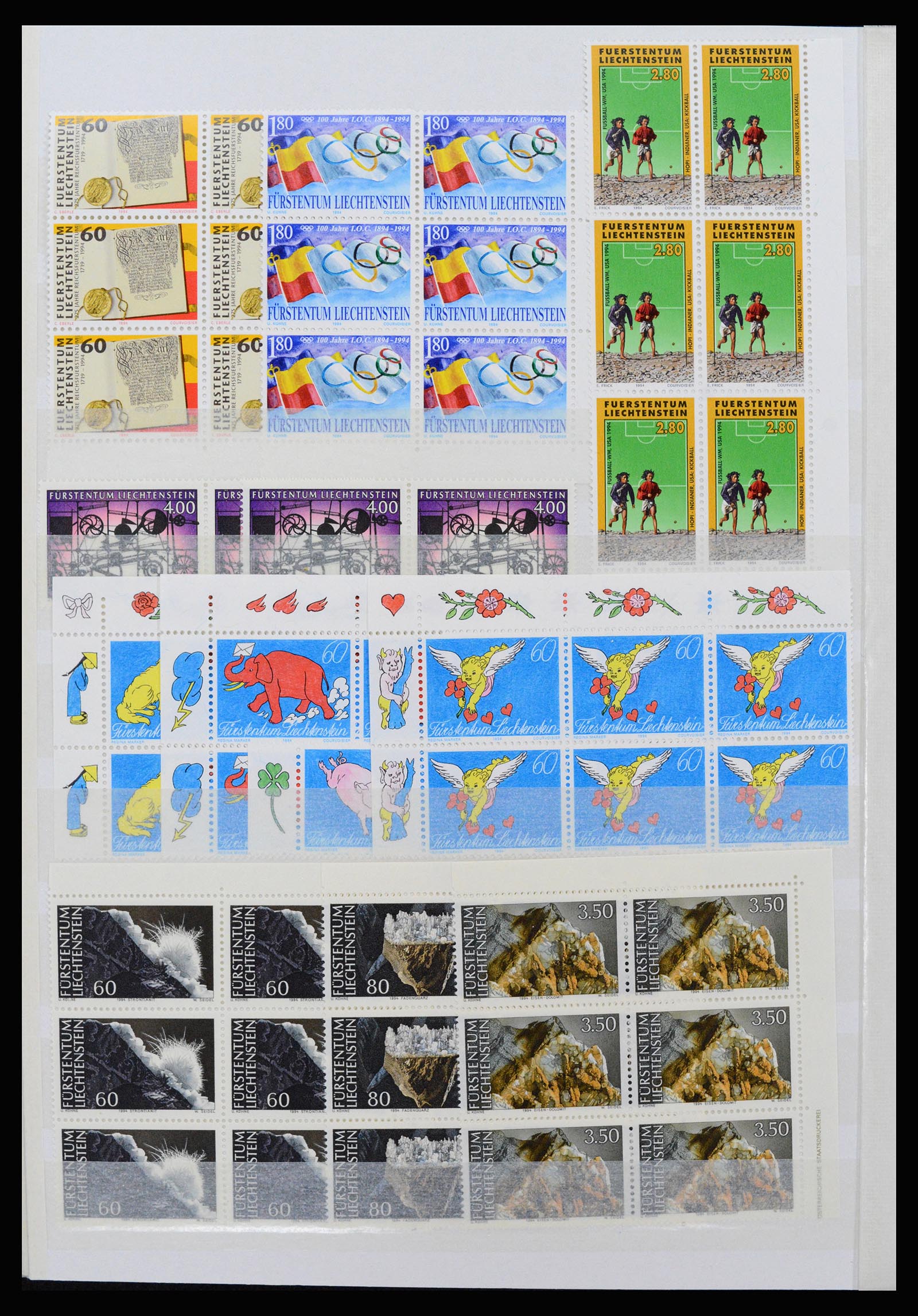 37261 114 - Postzegelverzameling 37261 Liechtenstein 1961-1995.