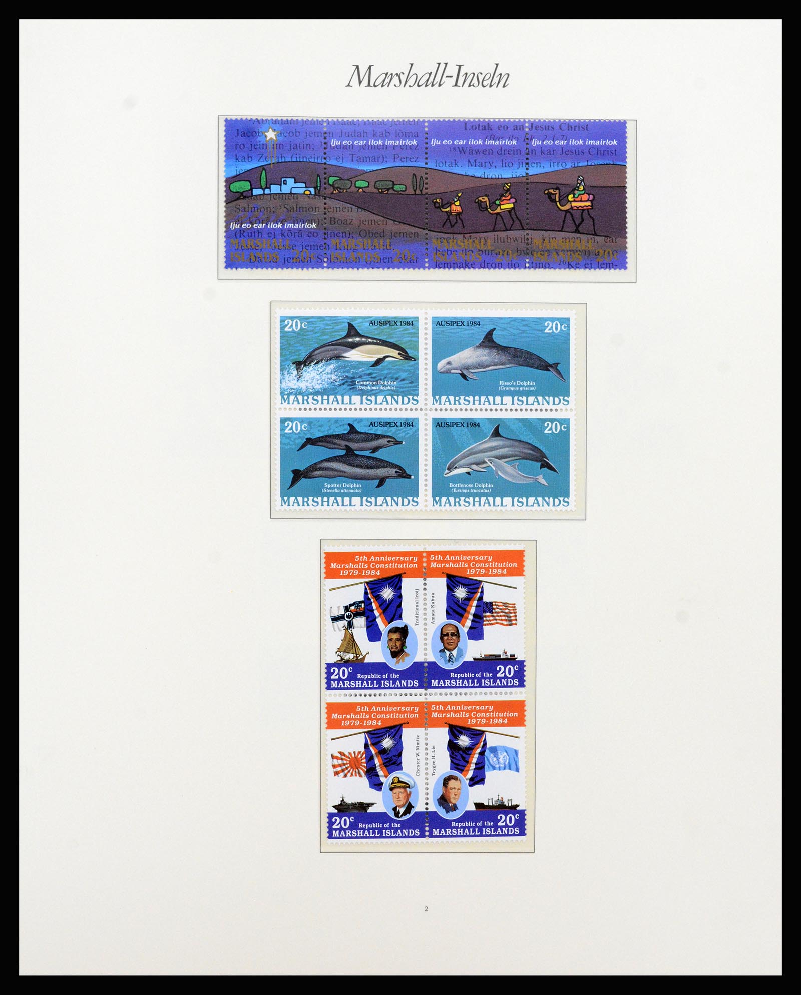 37262 003 - Postzegelverzameling 37262 Marshall eilanden 1984-1993.