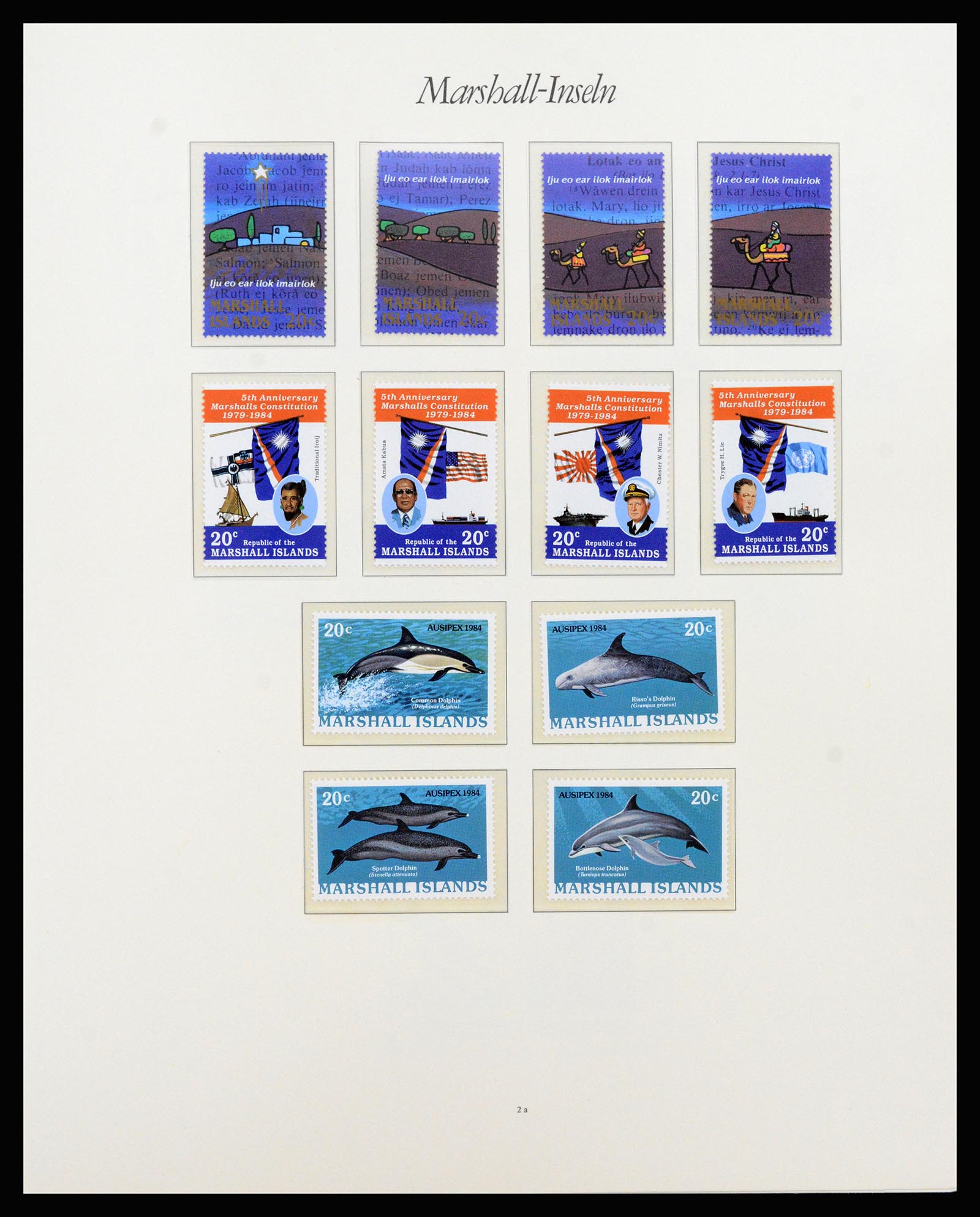37262 004 - Postzegelverzameling 37262 Marshall eilanden 1984-1993.