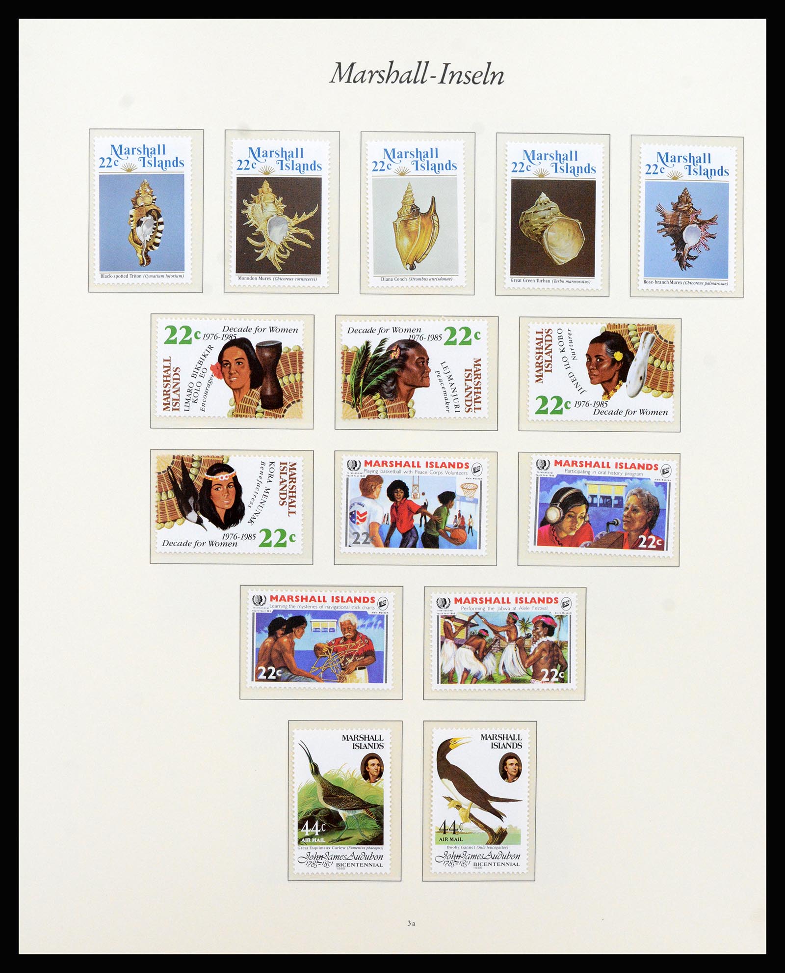 37262 006 - Postzegelverzameling 37262 Marshall eilanden 1984-1993.