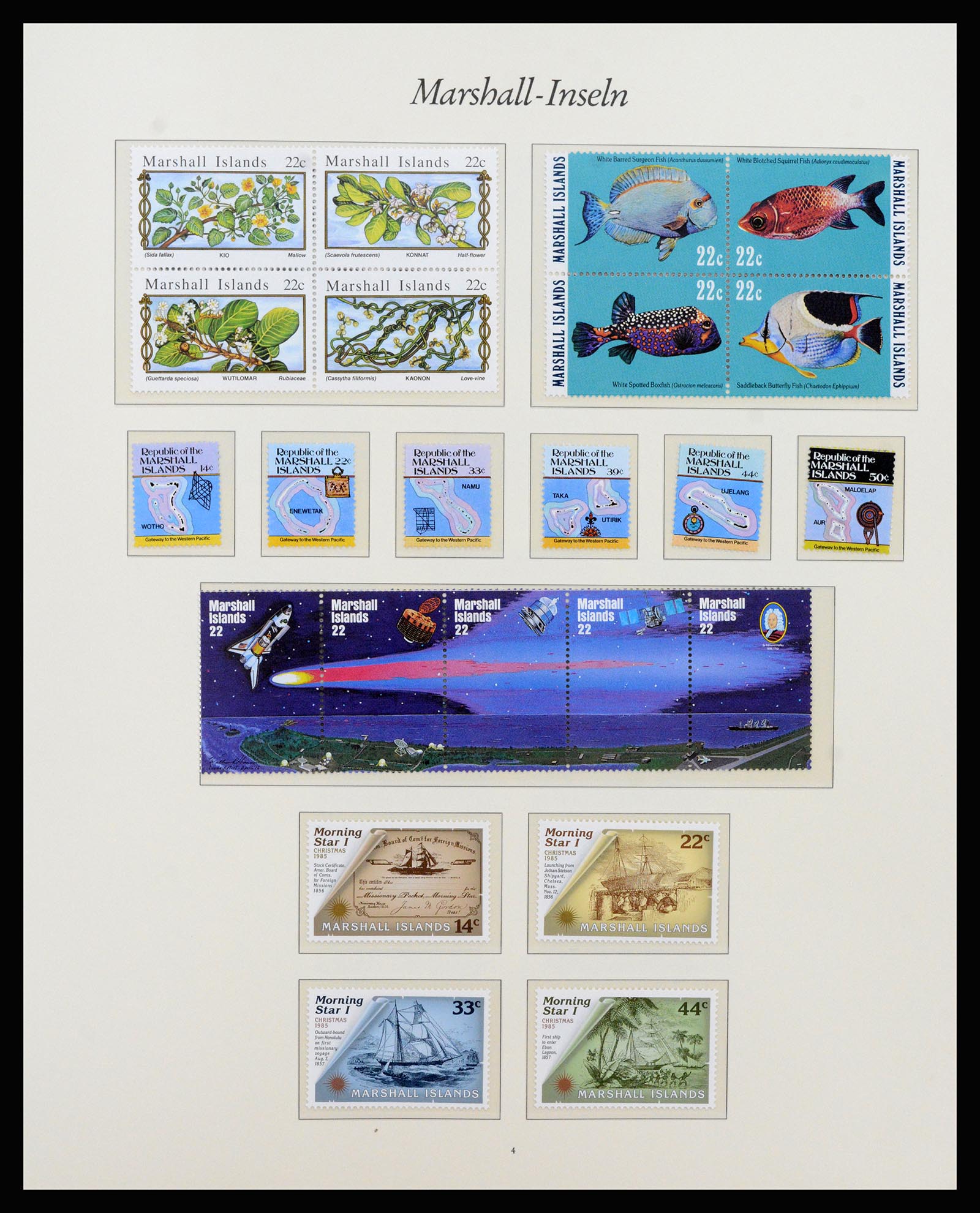 37262 007 - Postzegelverzameling 37262 Marshall eilanden 1984-1993.