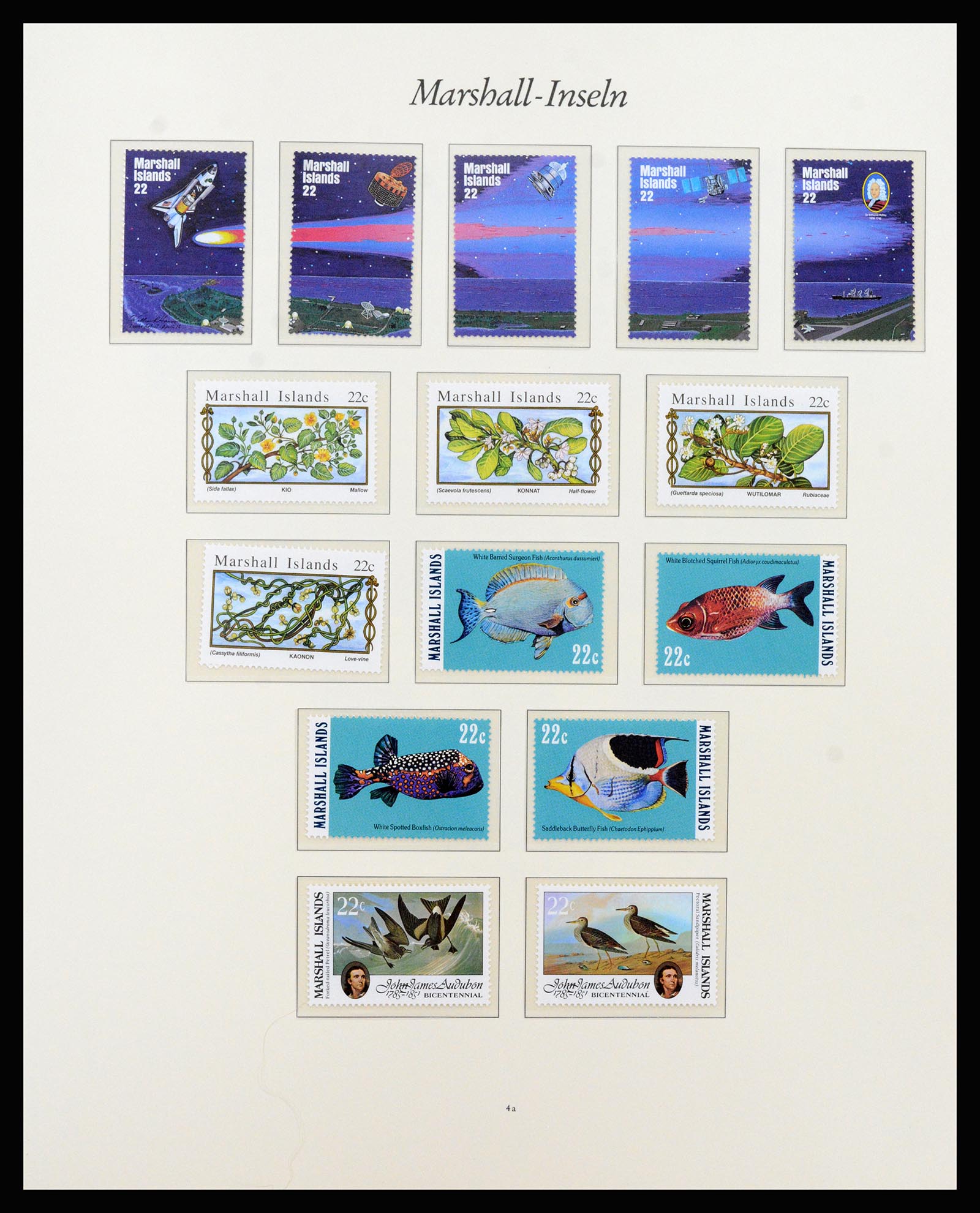 37262 008 - Postzegelverzameling 37262 Marshall eilanden 1984-1993.