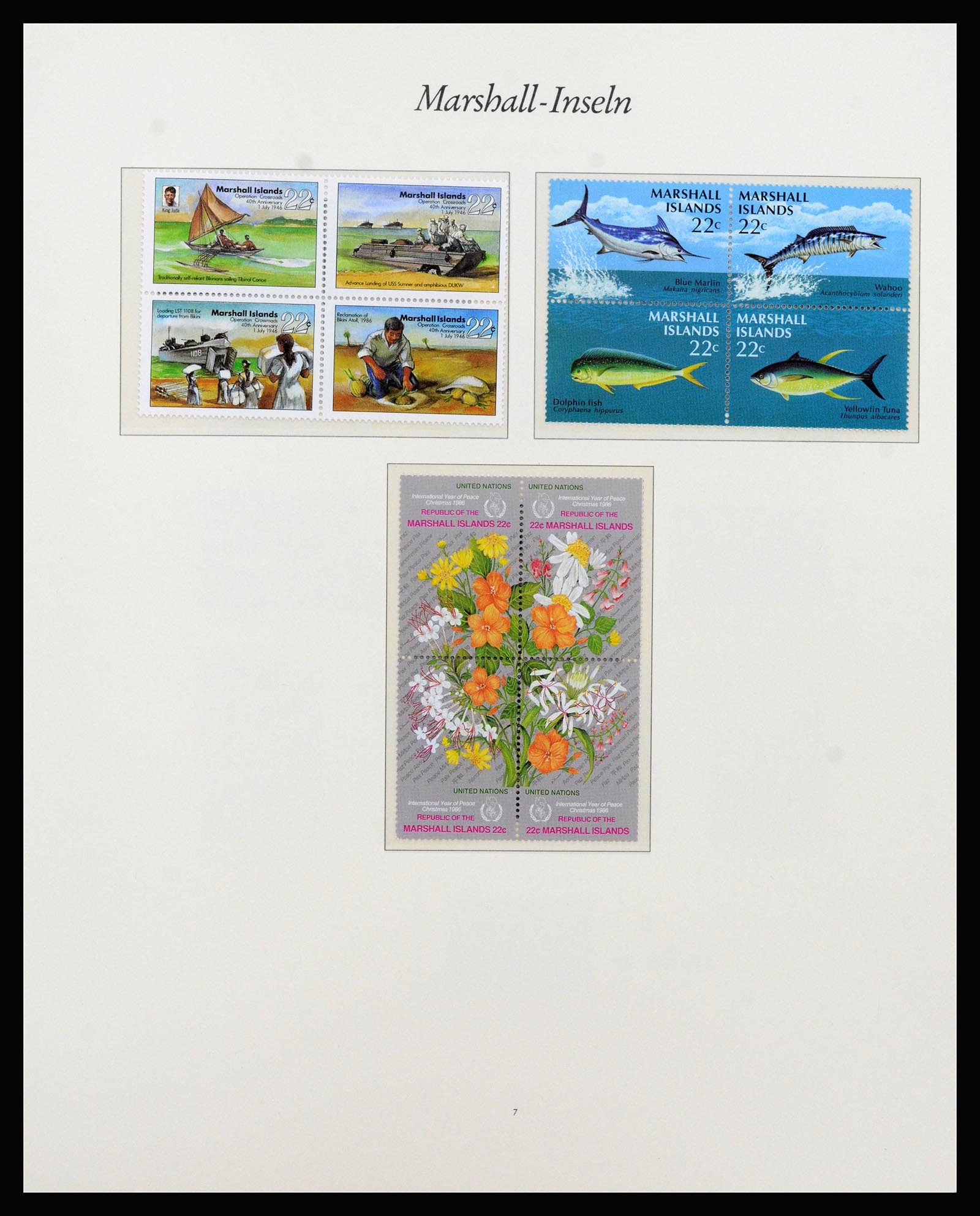 37262 012 - Postzegelverzameling 37262 Marshall eilanden 1984-1993.