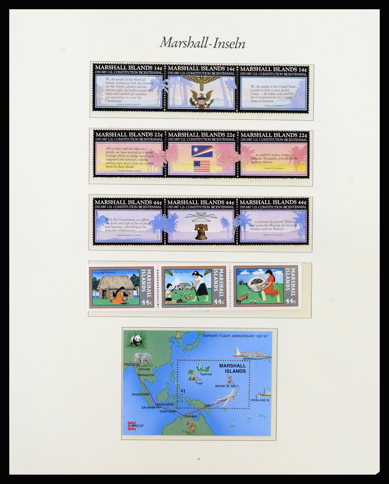 37262 016 - Postzegelverzameling 37262 Marshall eilanden 1984-1993.