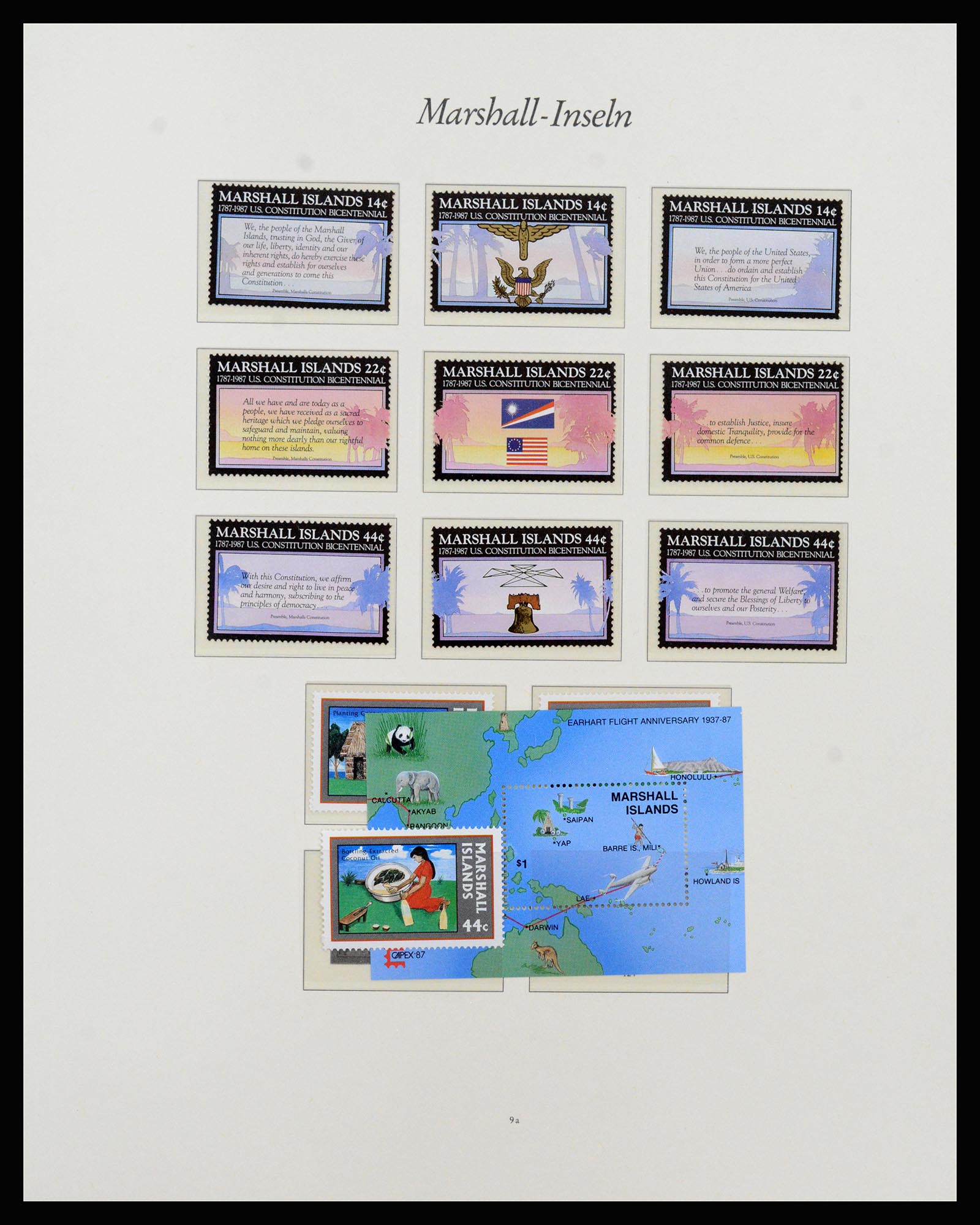 37262 017 - Postzegelverzameling 37262 Marshall eilanden 1984-1993.