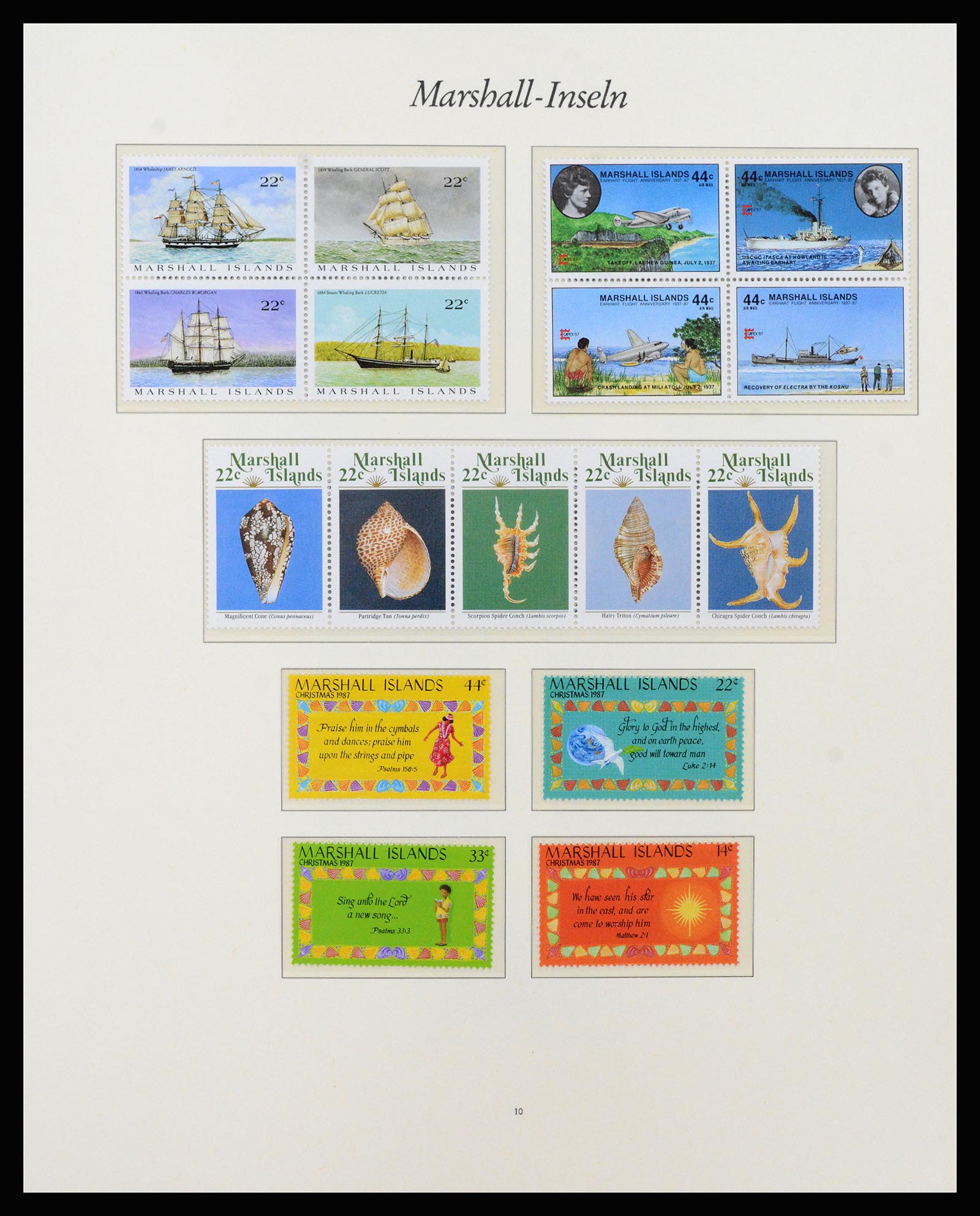 37262 018 - Postzegelverzameling 37262 Marshall eilanden 1984-1993.