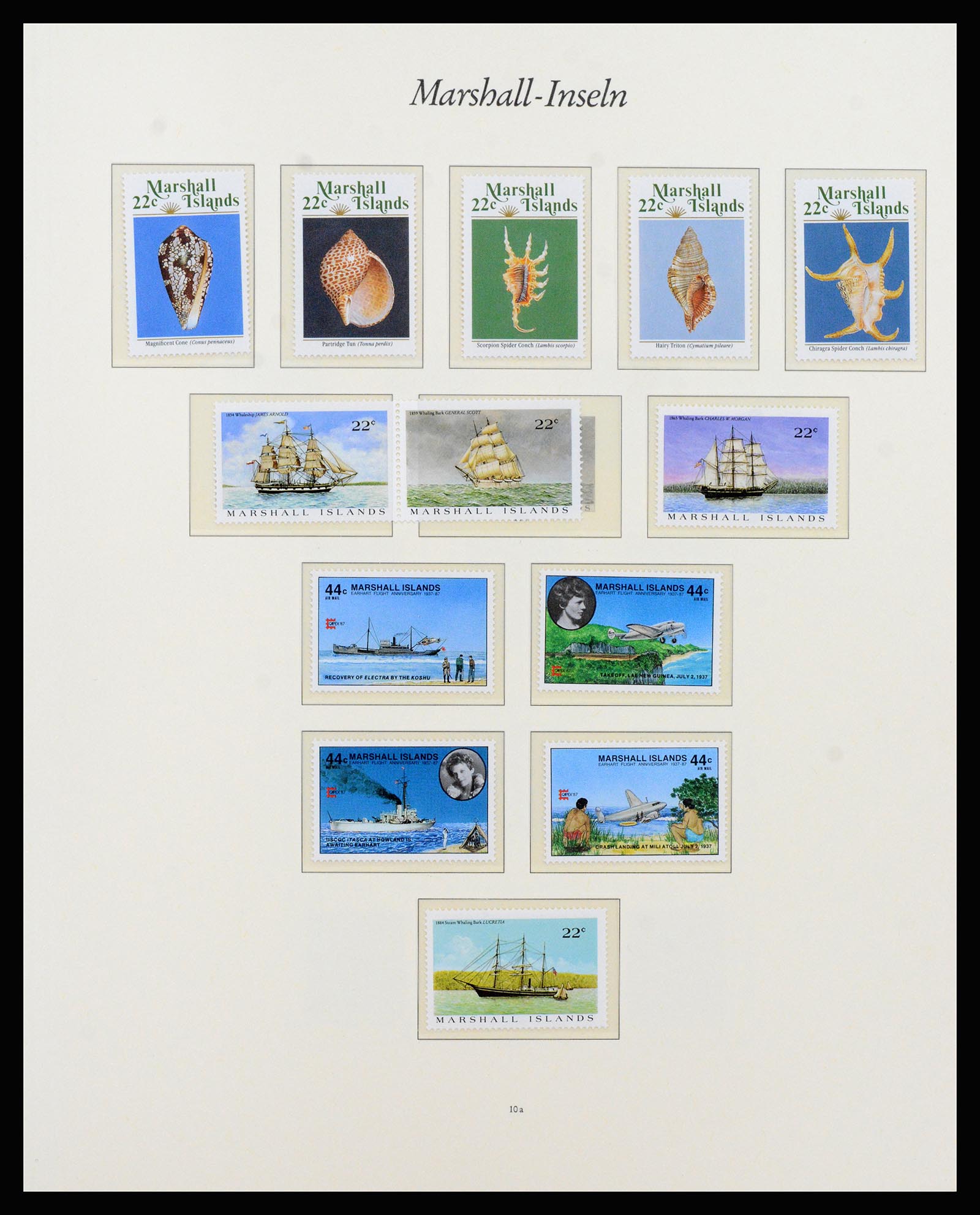37262 019 - Postzegelverzameling 37262 Marshall eilanden 1984-1993.