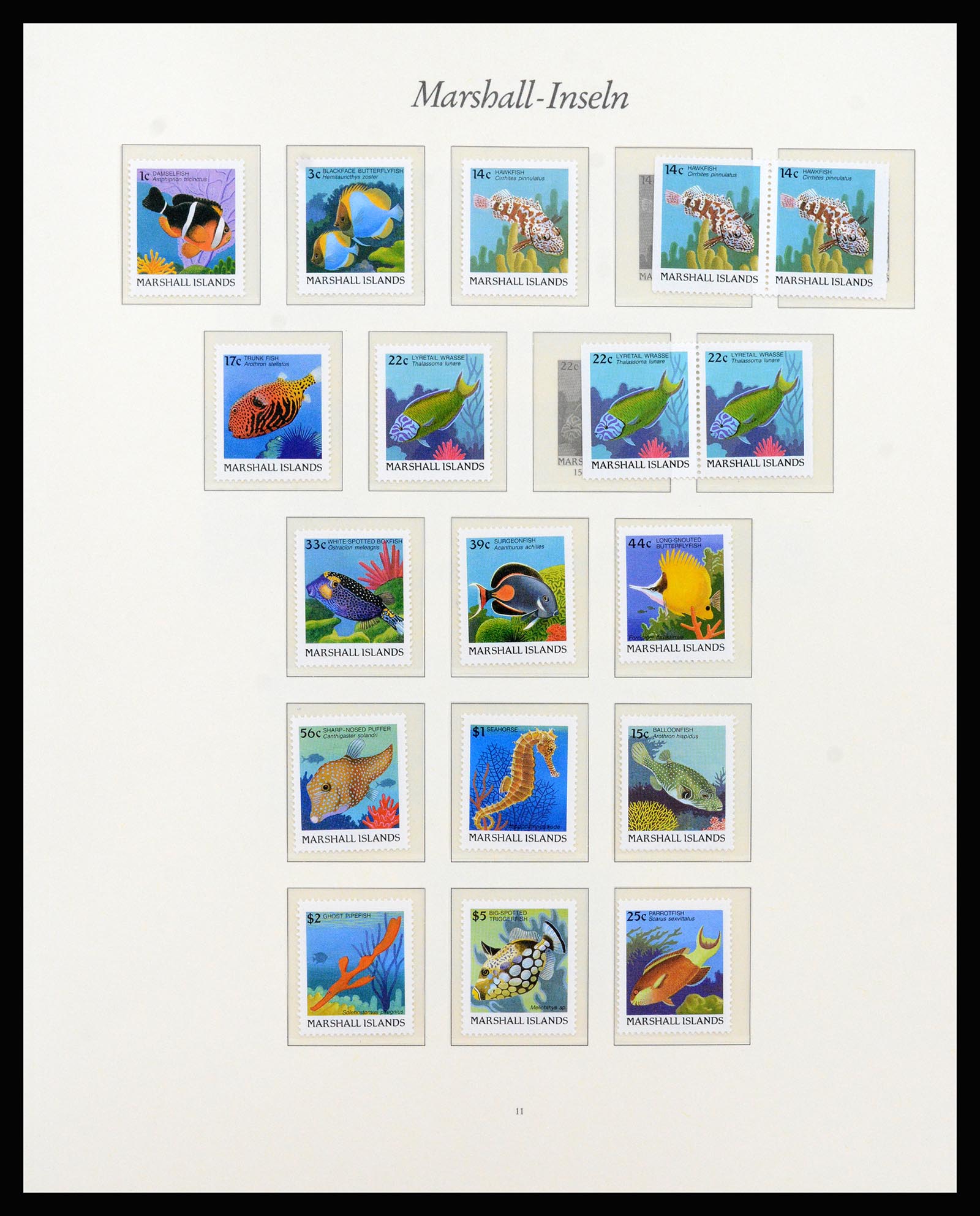 37262 020 - Postzegelverzameling 37262 Marshall eilanden 1984-1993.