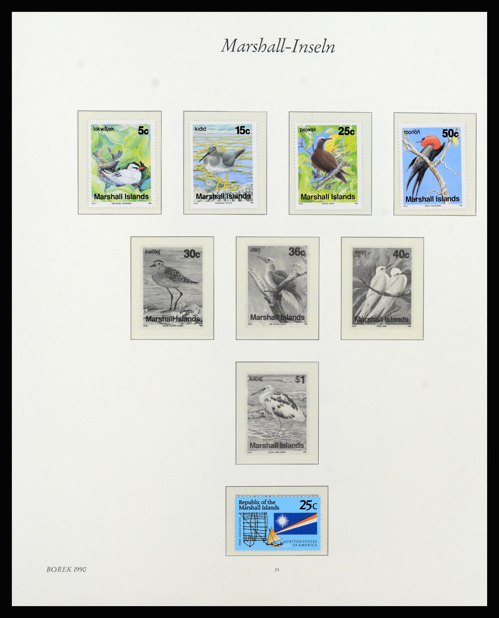 37262 043 - Postzegelverzameling 37262 Marshall eilanden 1984-1993.
