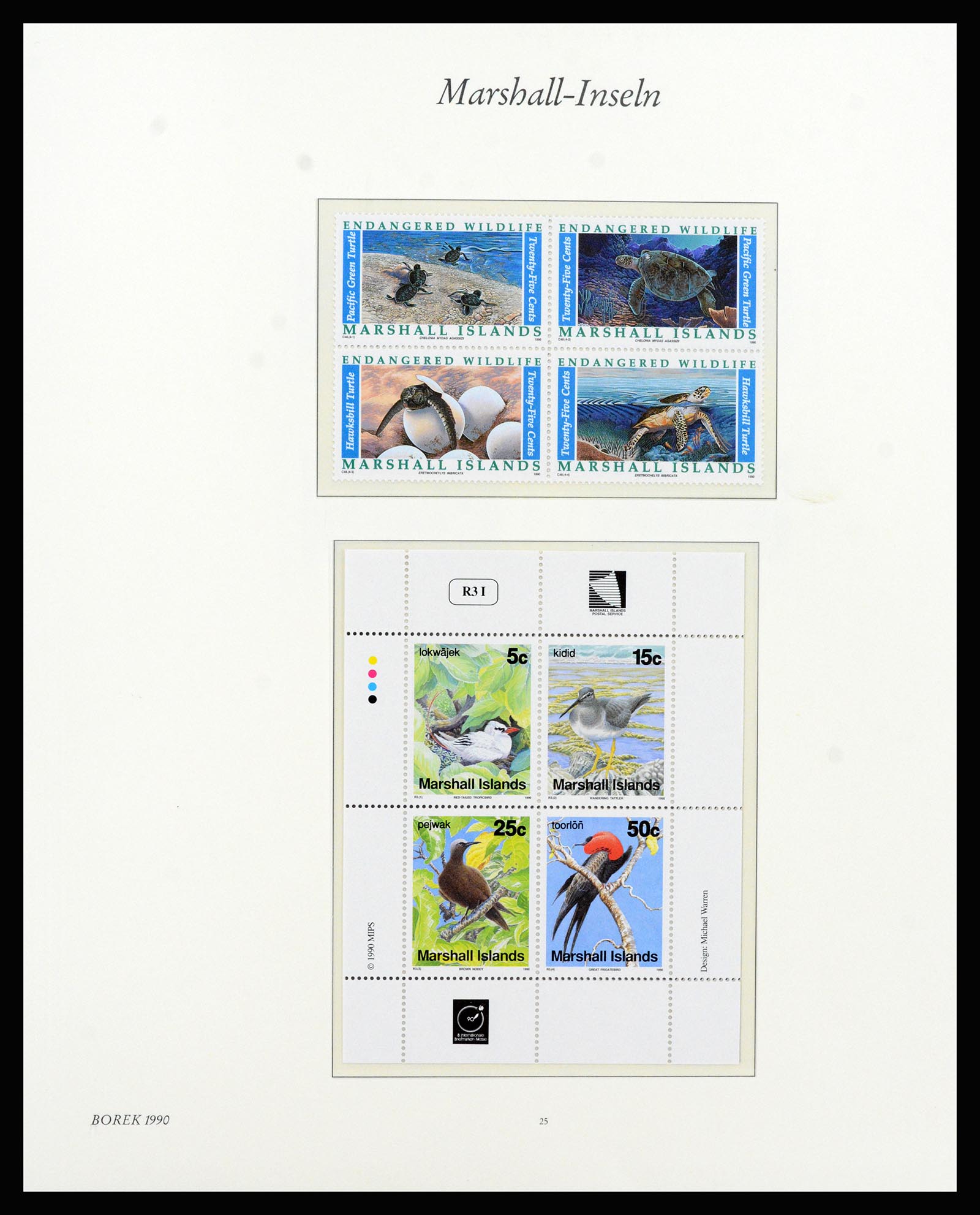 37262 044 - Postzegelverzameling 37262 Marshall eilanden 1984-1993.