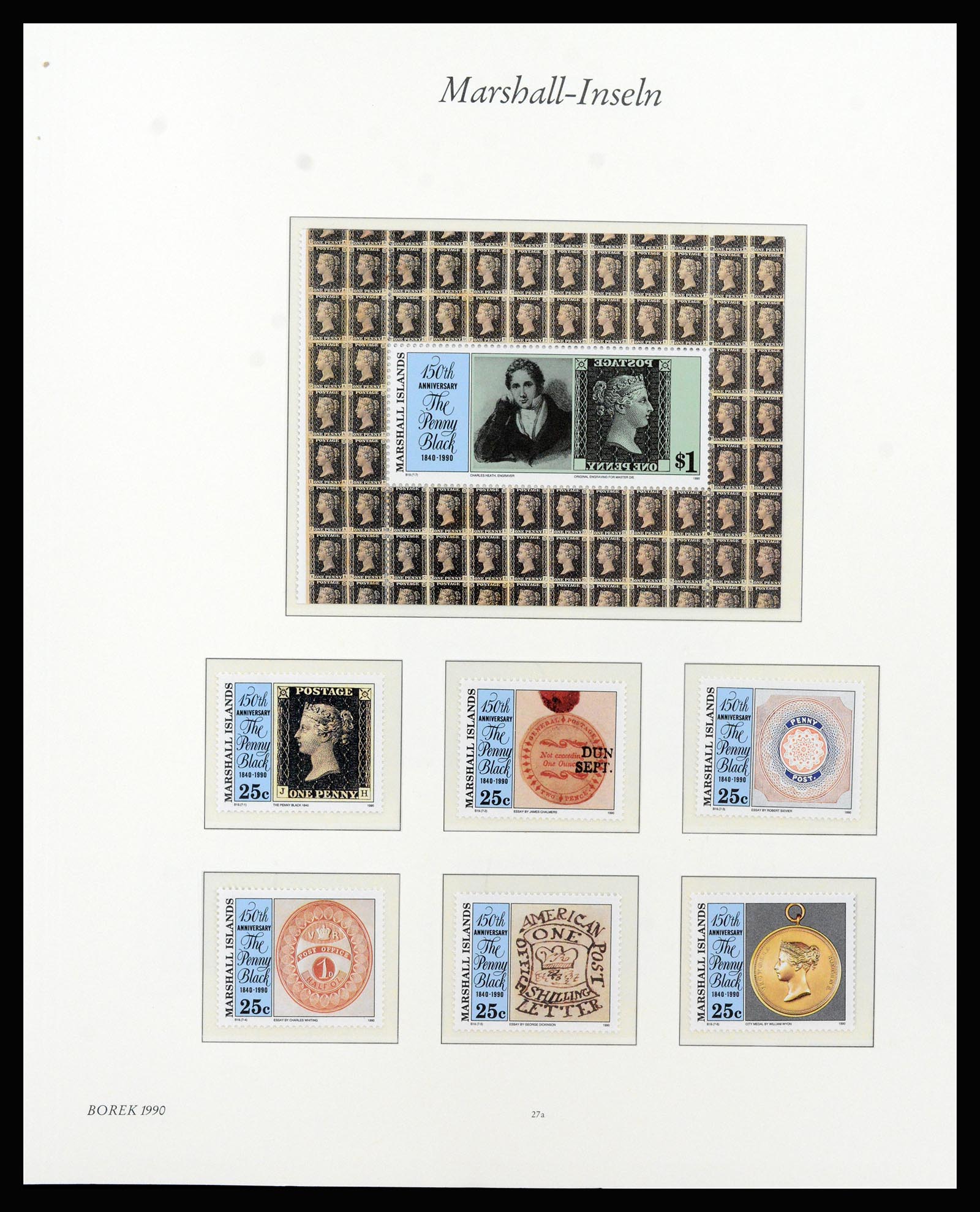 37262 049 - Postzegelverzameling 37262 Marshall eilanden 1984-1993.
