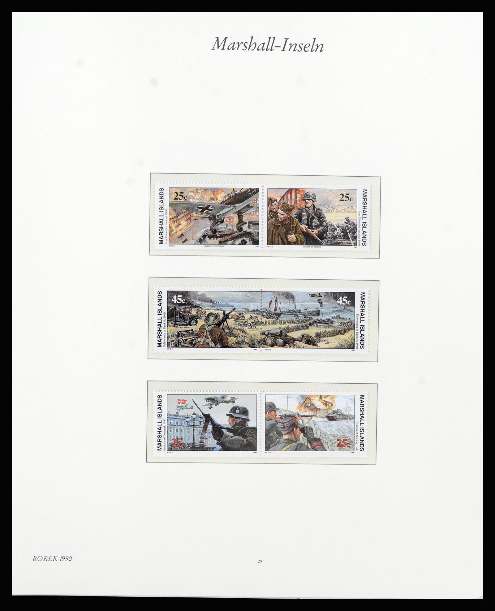 37262 051 - Postzegelverzameling 37262 Marshall eilanden 1984-1993.