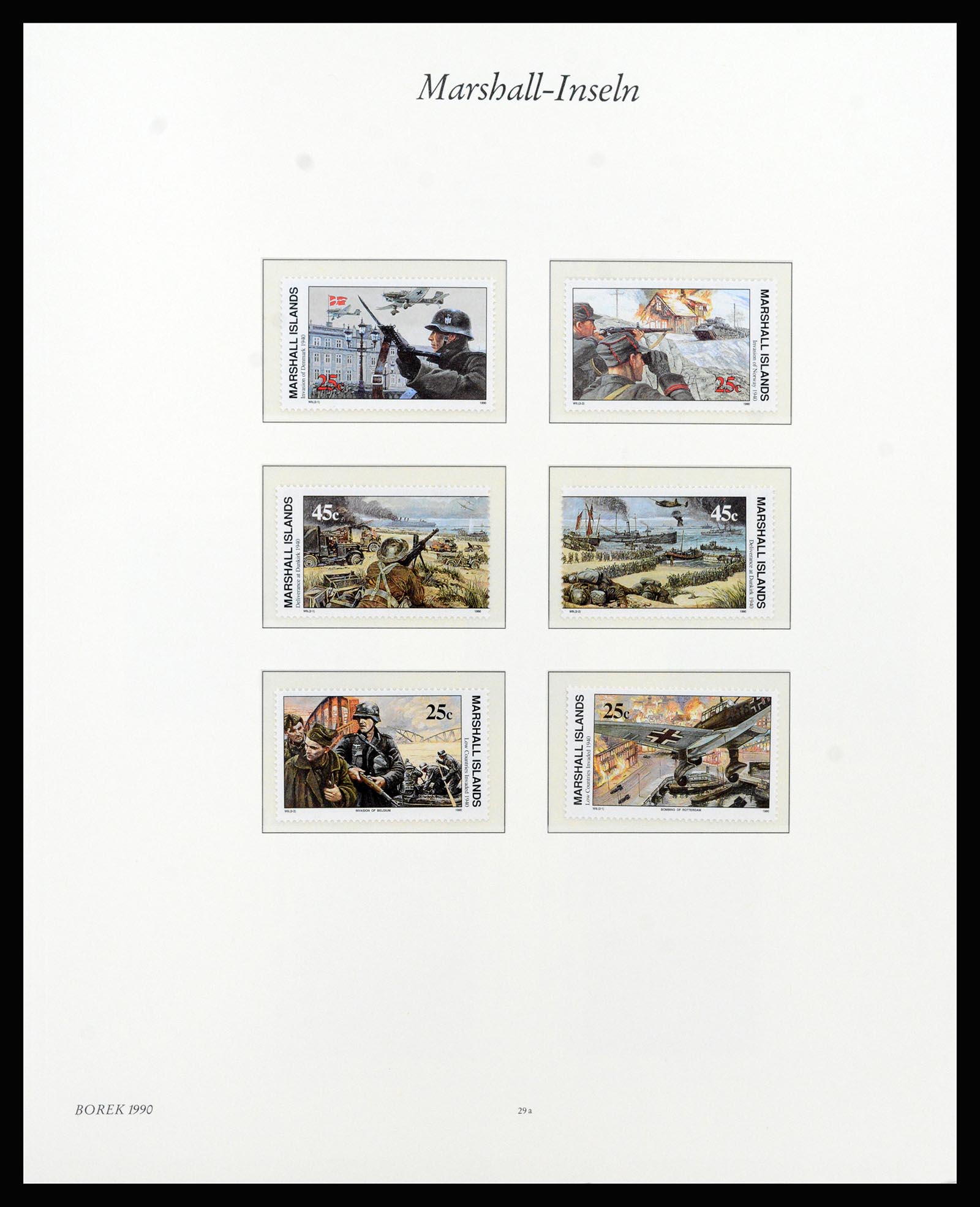37262 052 - Postzegelverzameling 37262 Marshall eilanden 1984-1993.