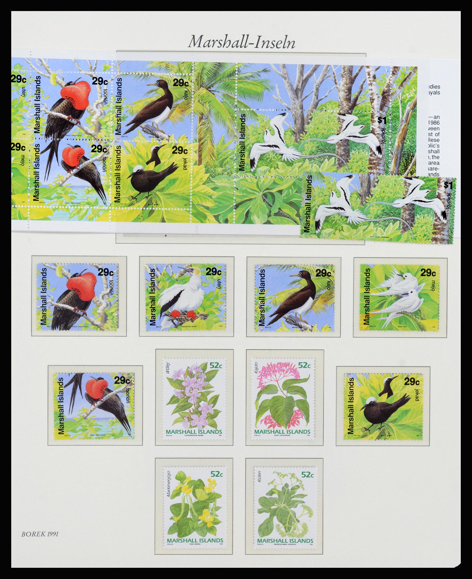37262 061 - Postzegelverzameling 37262 Marshall eilanden 1984-1993.