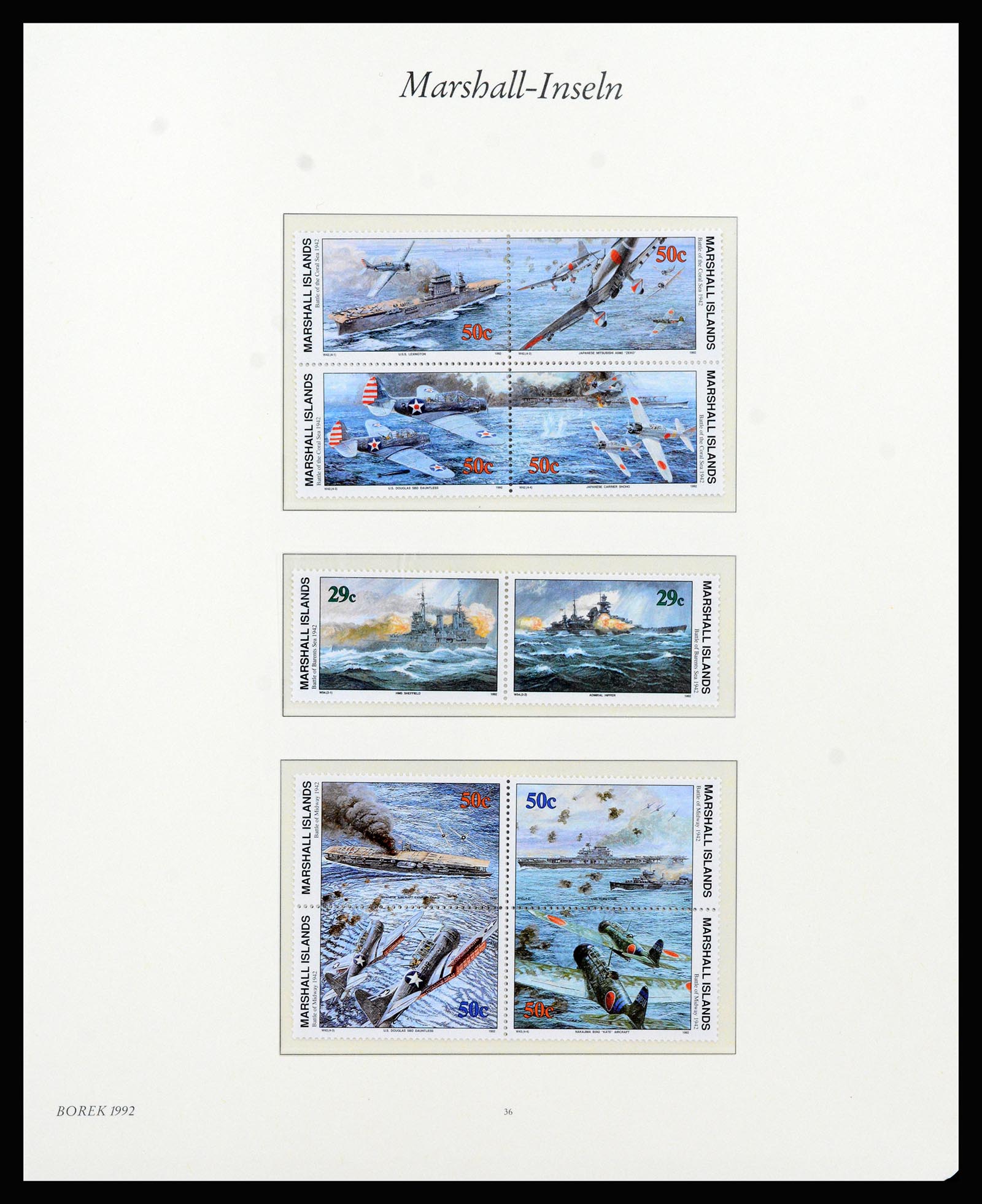 37262 062 - Postzegelverzameling 37262 Marshall eilanden 1984-1993.