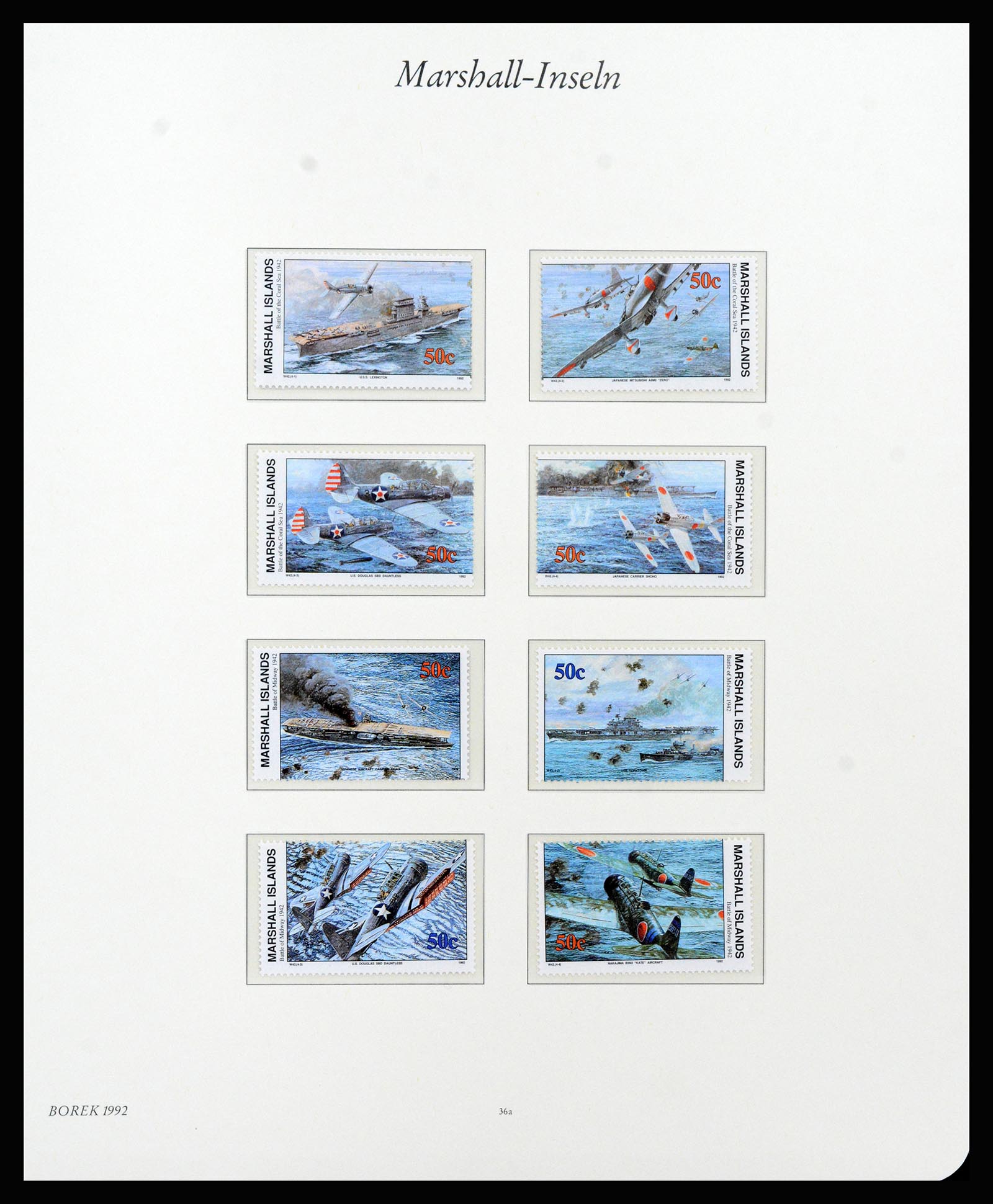 37262 063 - Postzegelverzameling 37262 Marshall eilanden 1984-1993.