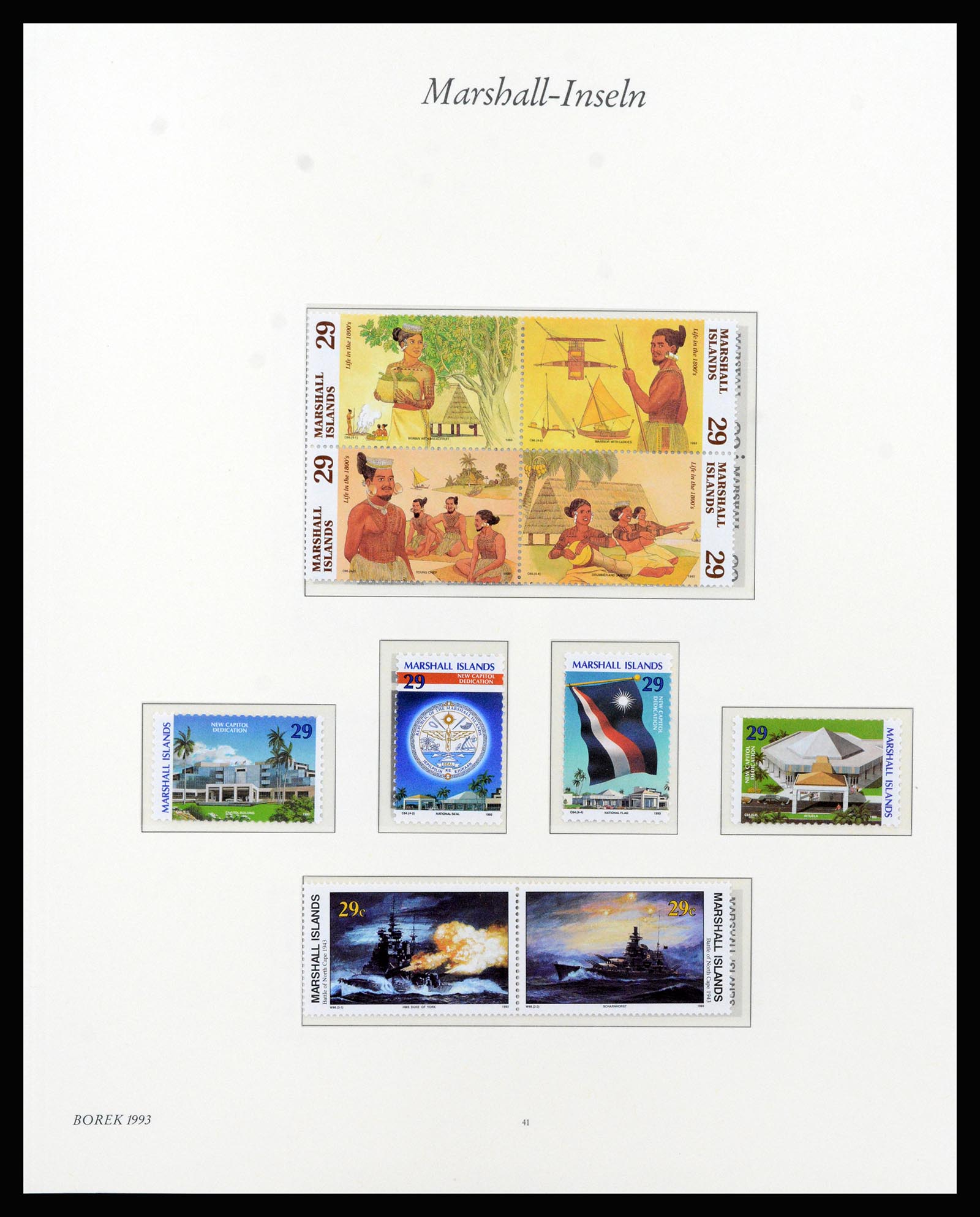 37262 070 - Postzegelverzameling 37262 Marshall eilanden 1984-1993.