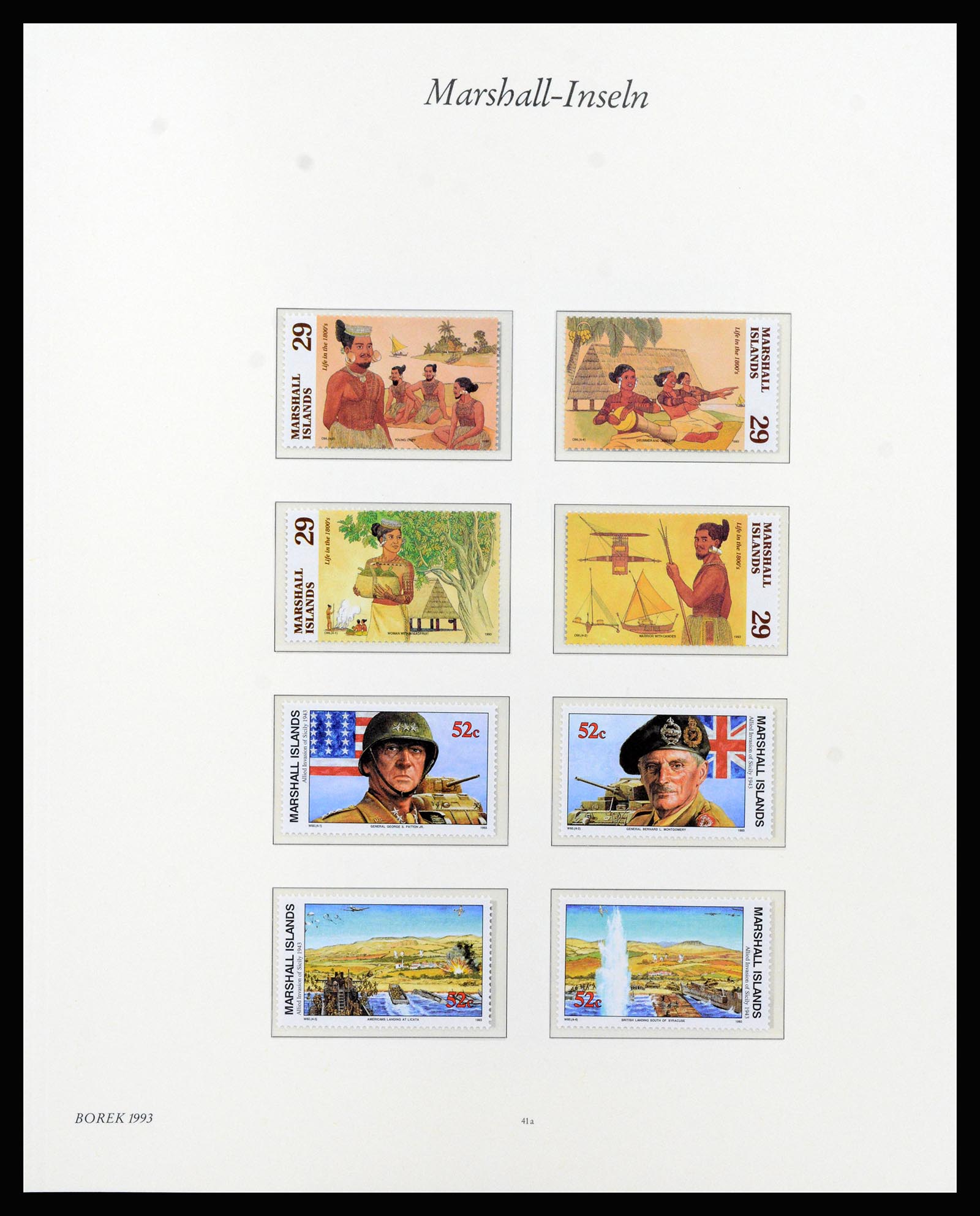 37262 071 - Postzegelverzameling 37262 Marshall eilanden 1984-1993.