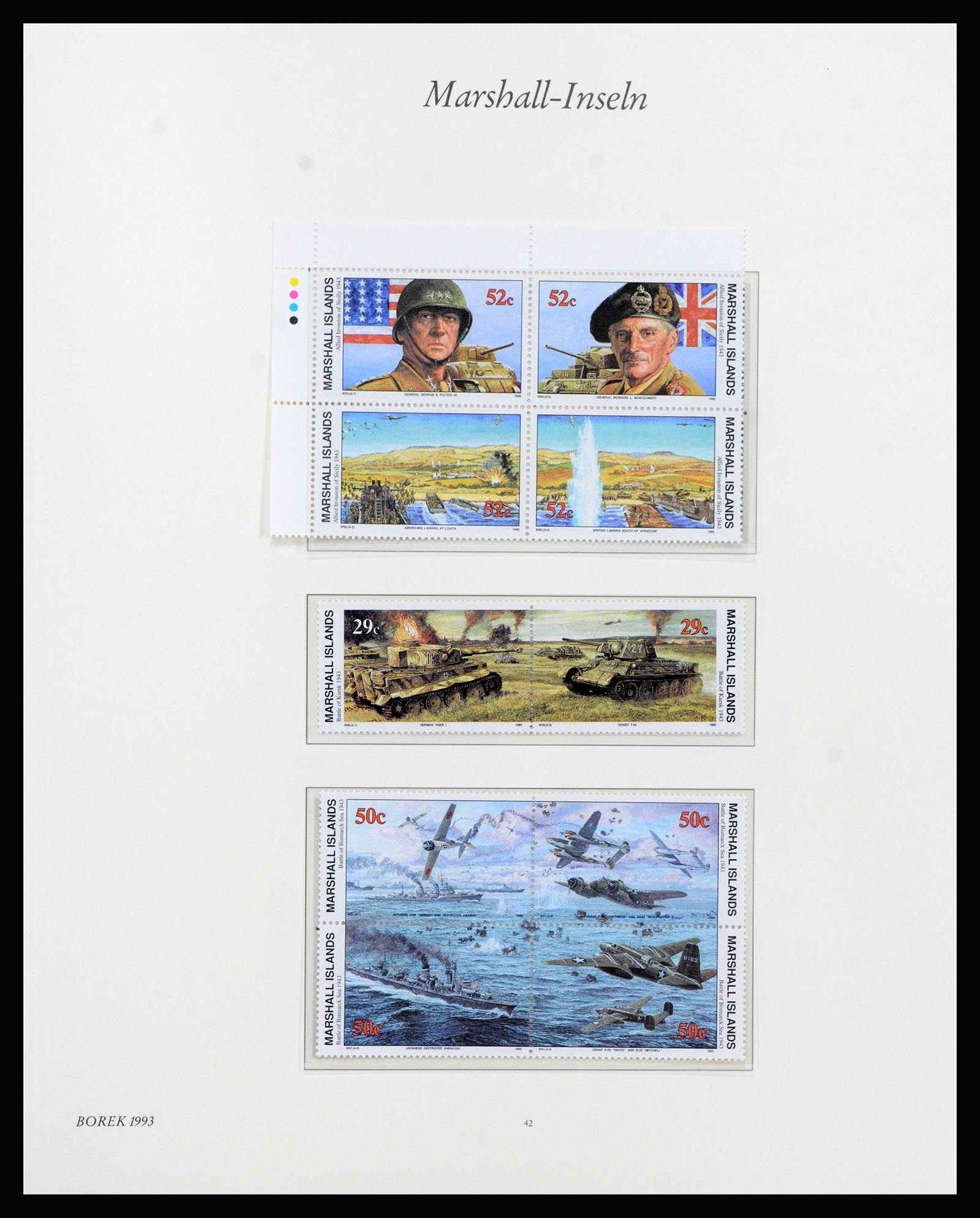 37262 072 - Postzegelverzameling 37262 Marshall eilanden 1984-1993.