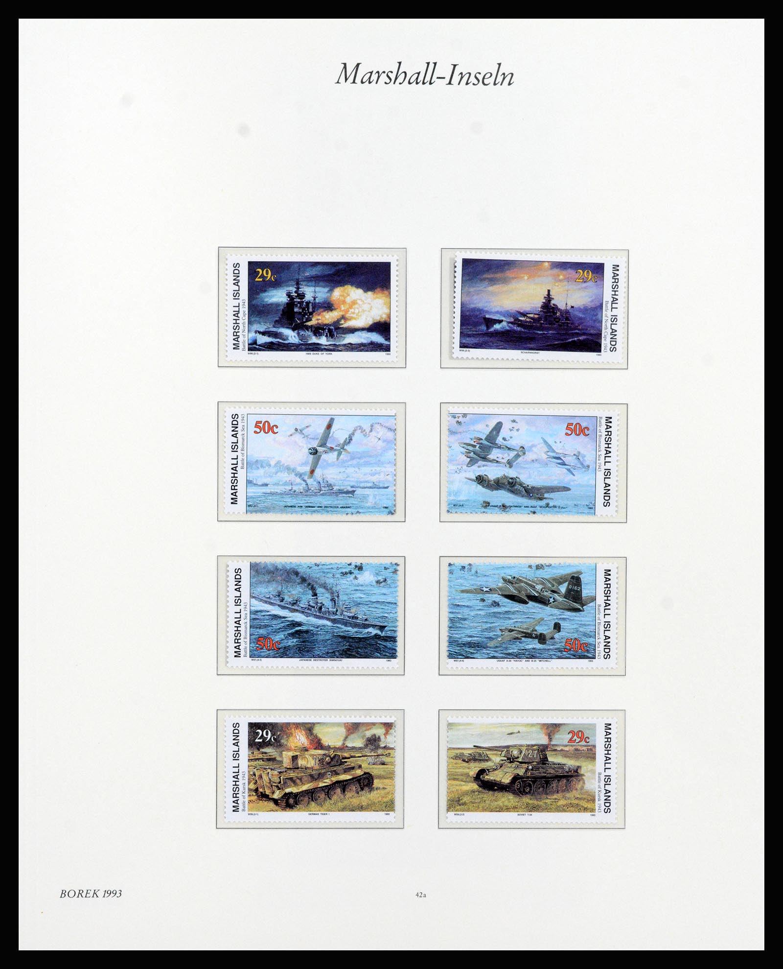 37262 073 - Postzegelverzameling 37262 Marshall eilanden 1984-1993.