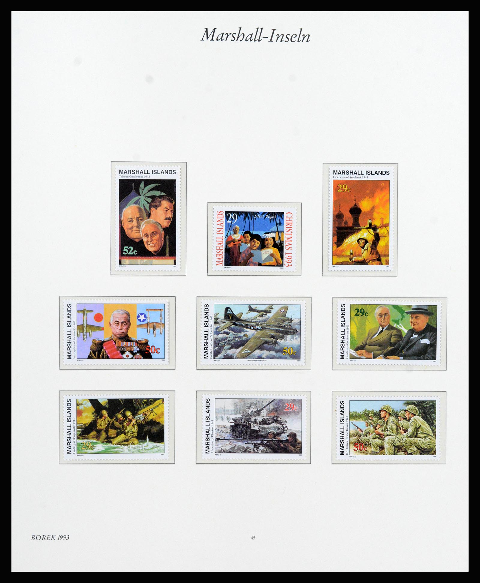 37262 076 - Postzegelverzameling 37262 Marshall eilanden 1984-1993.