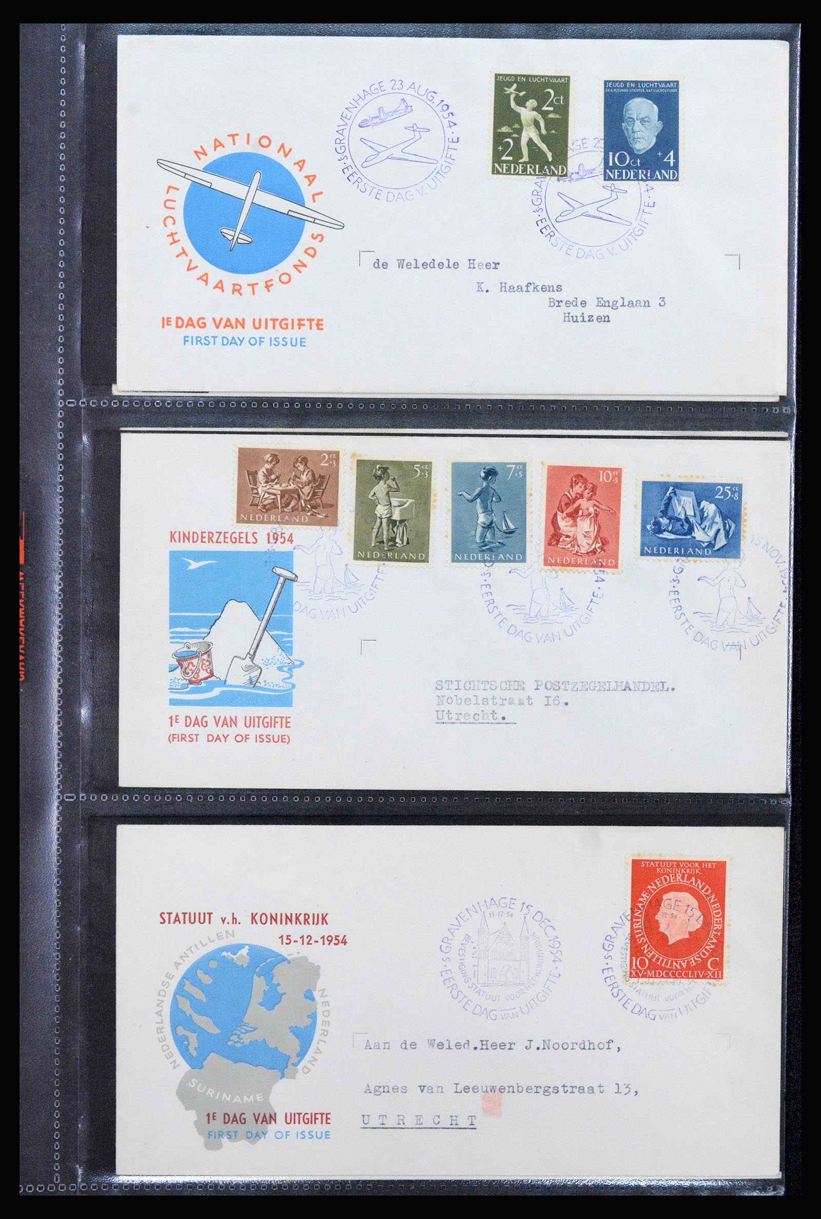 37264 007 - Stamp collection 37264 Netherlands FDC's 1950-1975.