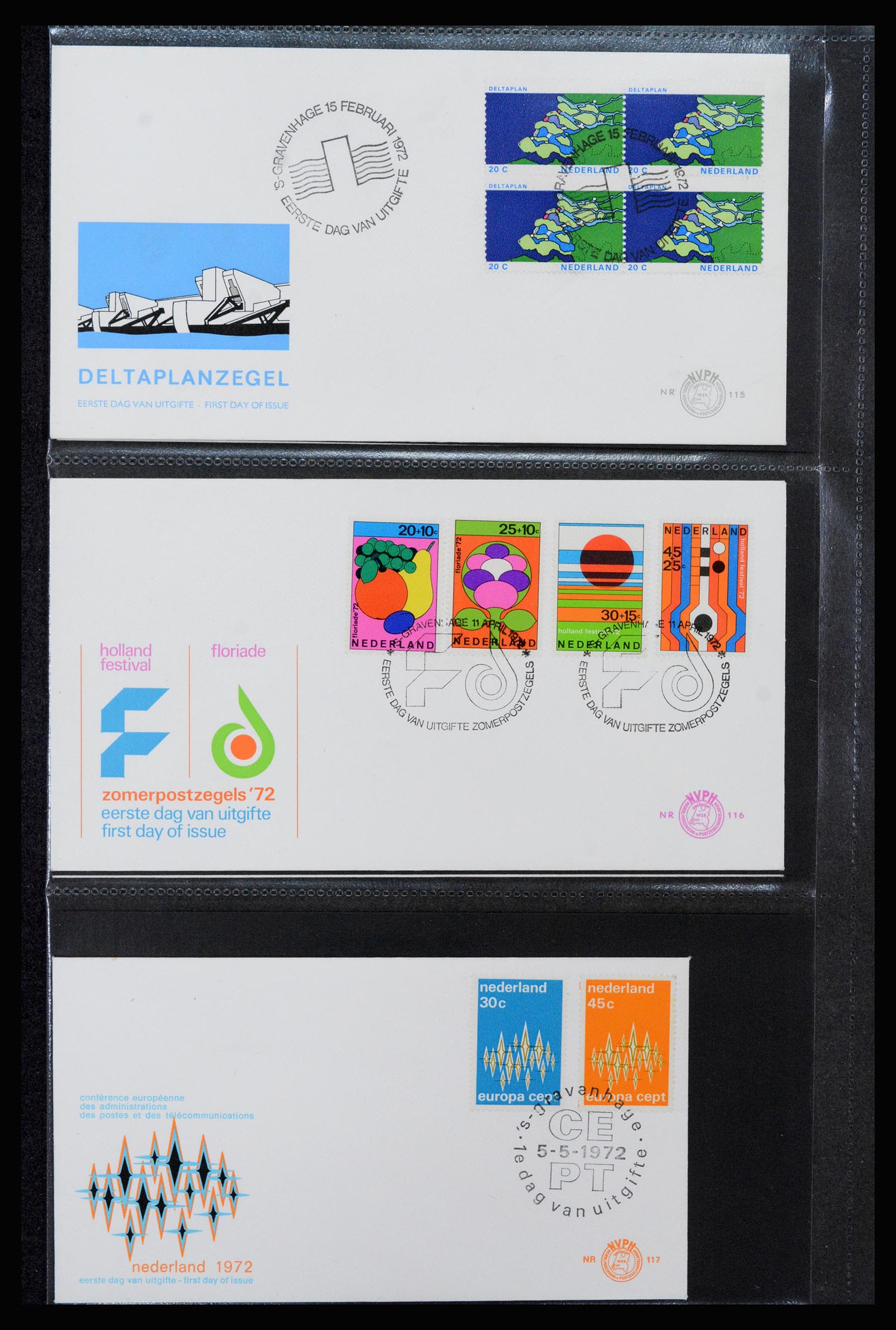 37264 039 - Stamp collection 37264 Netherlands FDC's 1950-1975.