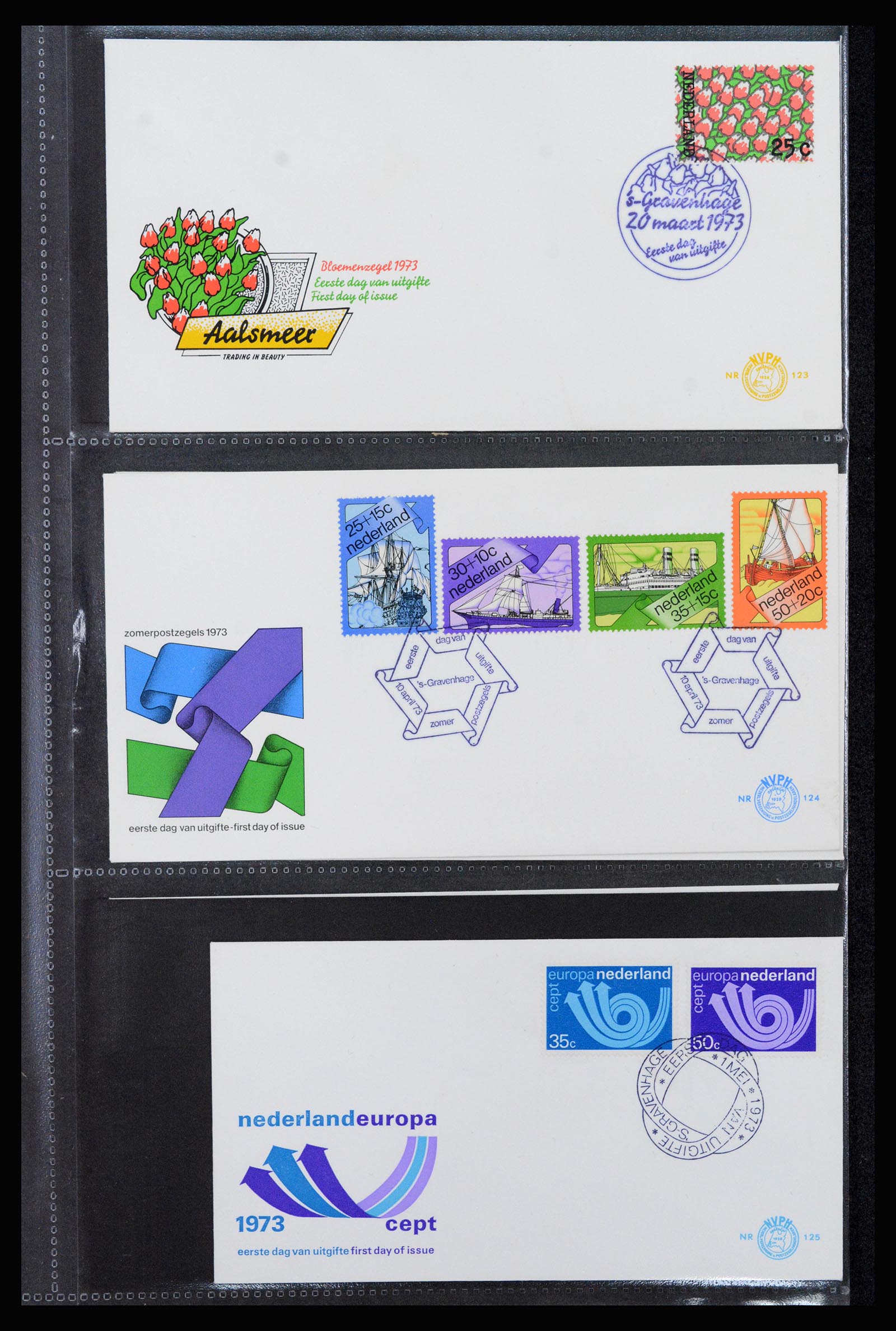 37264 042 - Stamp collection 37264 Netherlands FDC's 1950-1975.