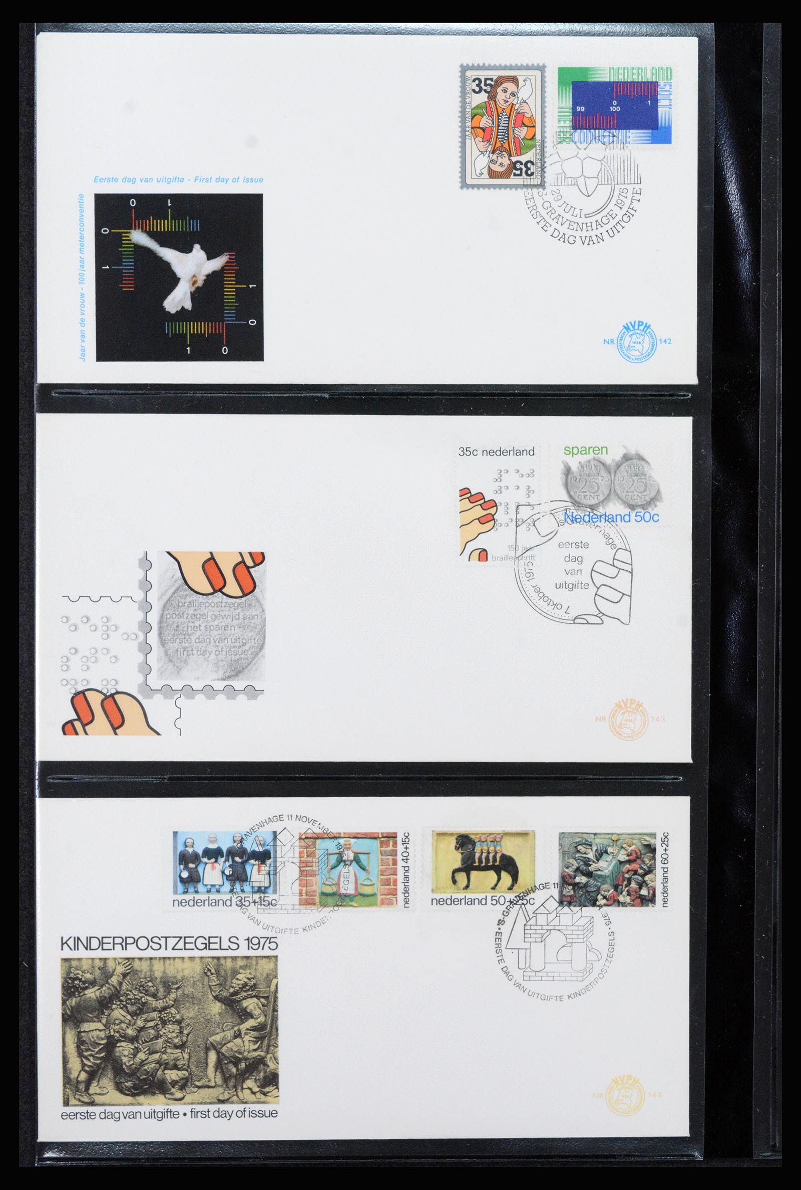 37264 049 - Stamp collection 37264 Netherlands FDC's 1950-1975.