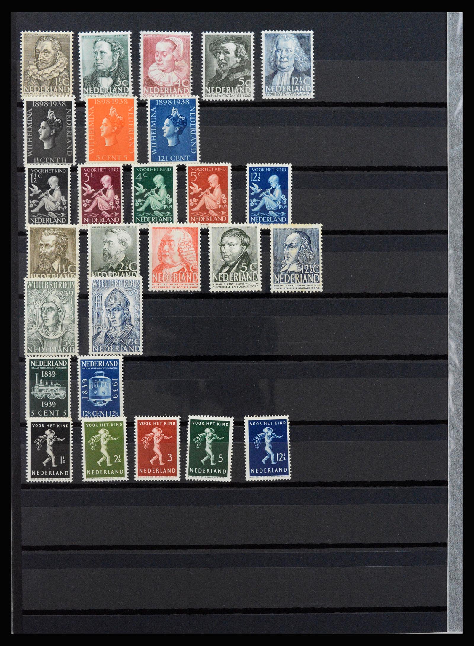 37266 032 - Postzegelverzameling 37266 Nederland 1876-1969.