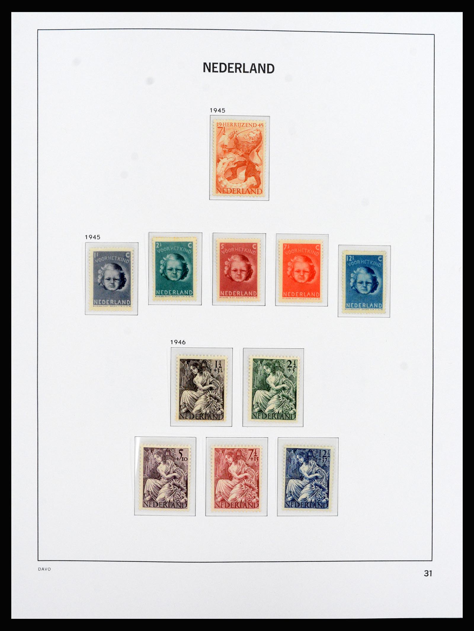 37266 035 - Postzegelverzameling 37266 Nederland 1876-1969.