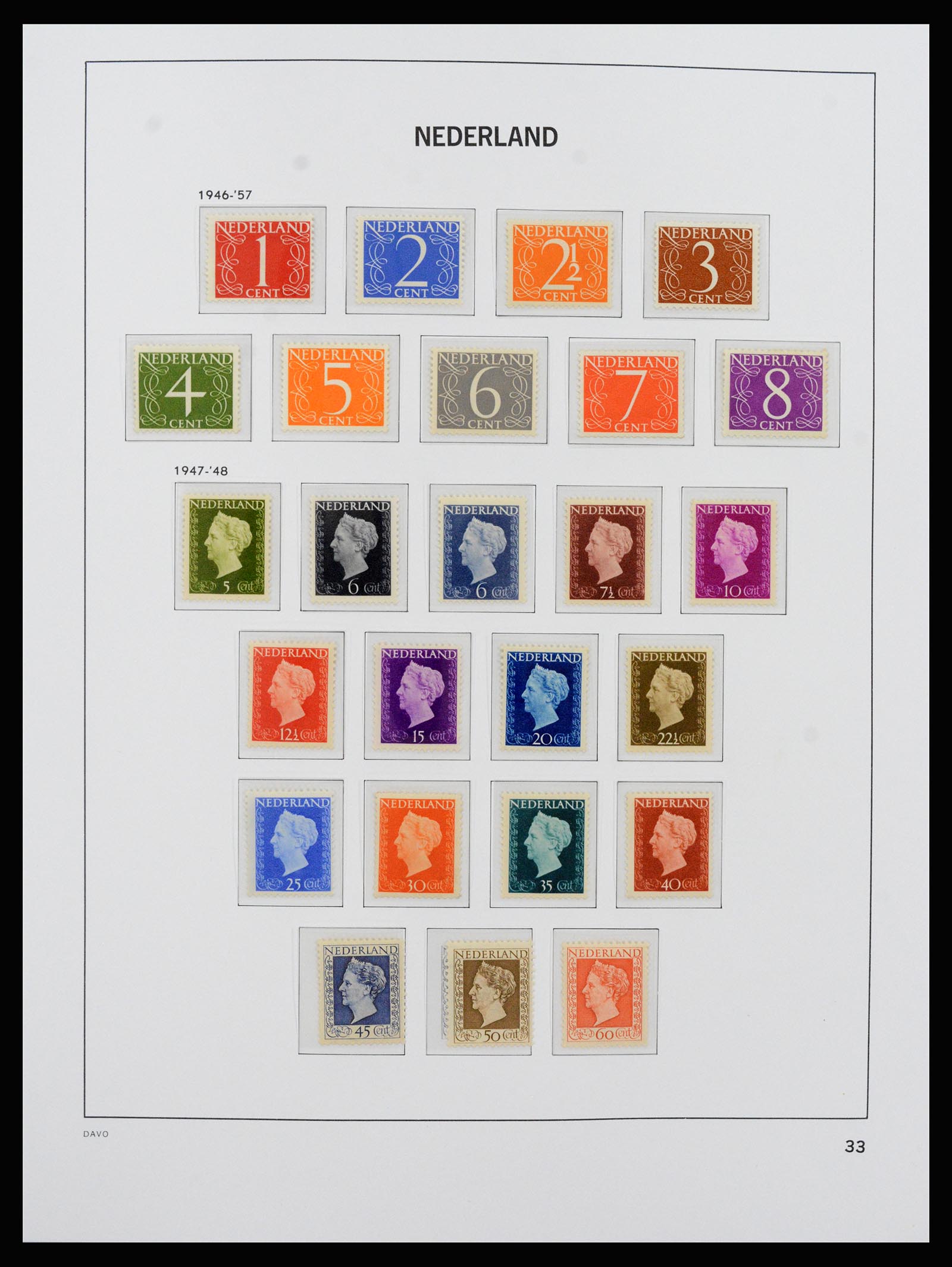 37266 037 - Postzegelverzameling 37266 Nederland 1876-1969.