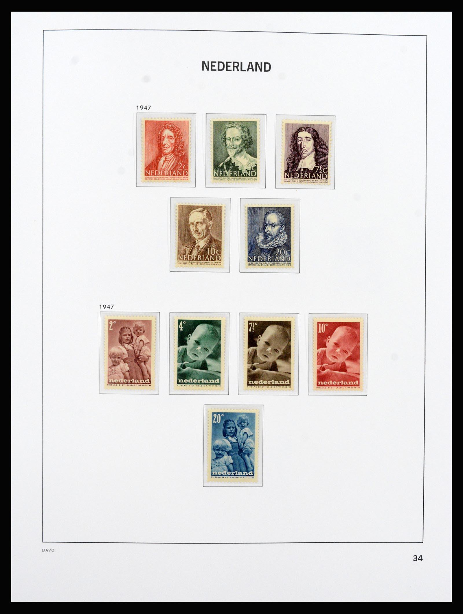 37266 038 - Postzegelverzameling 37266 Nederland 1876-1969.