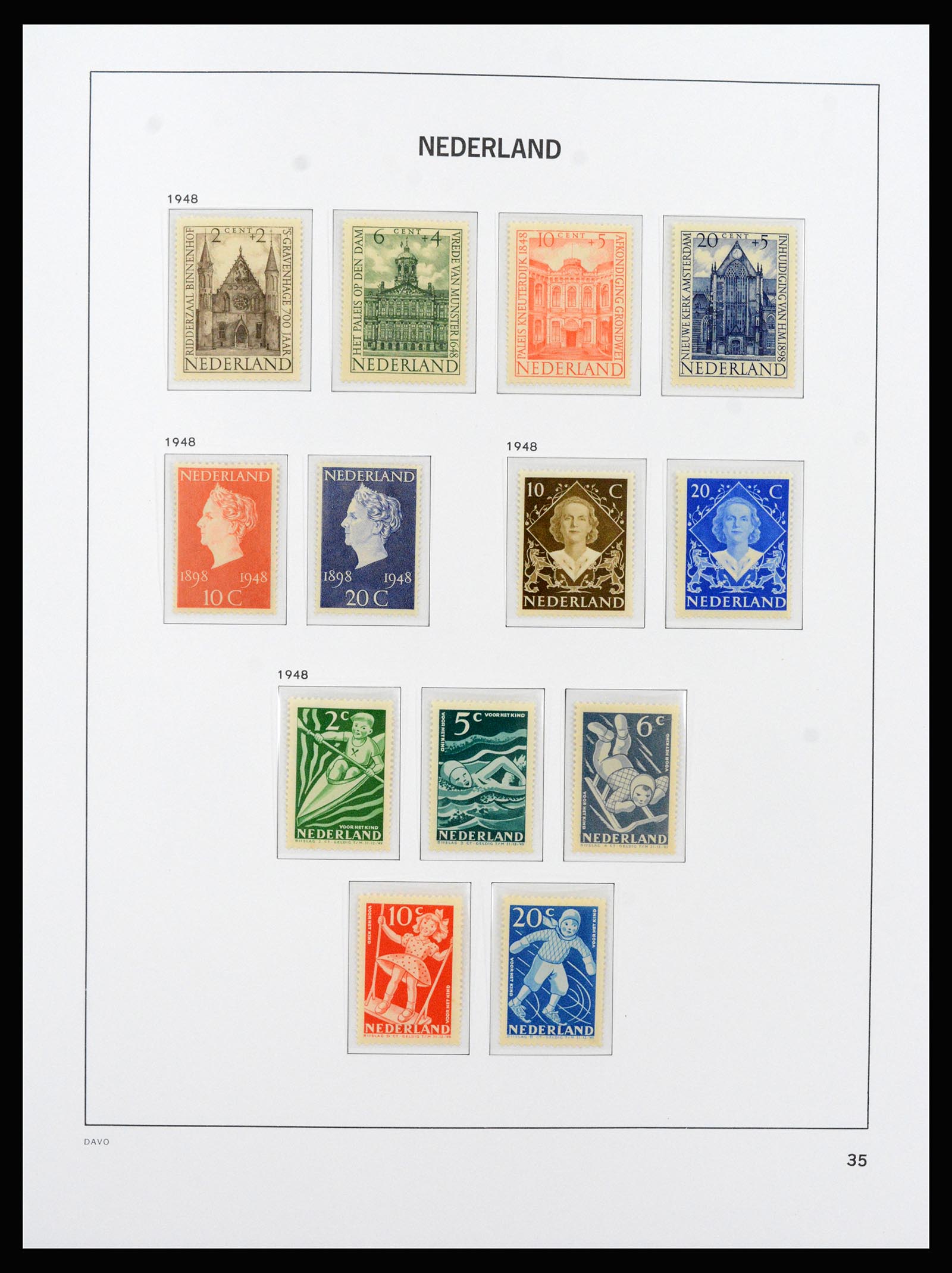 37266 039 - Postzegelverzameling 37266 Nederland 1876-1969.