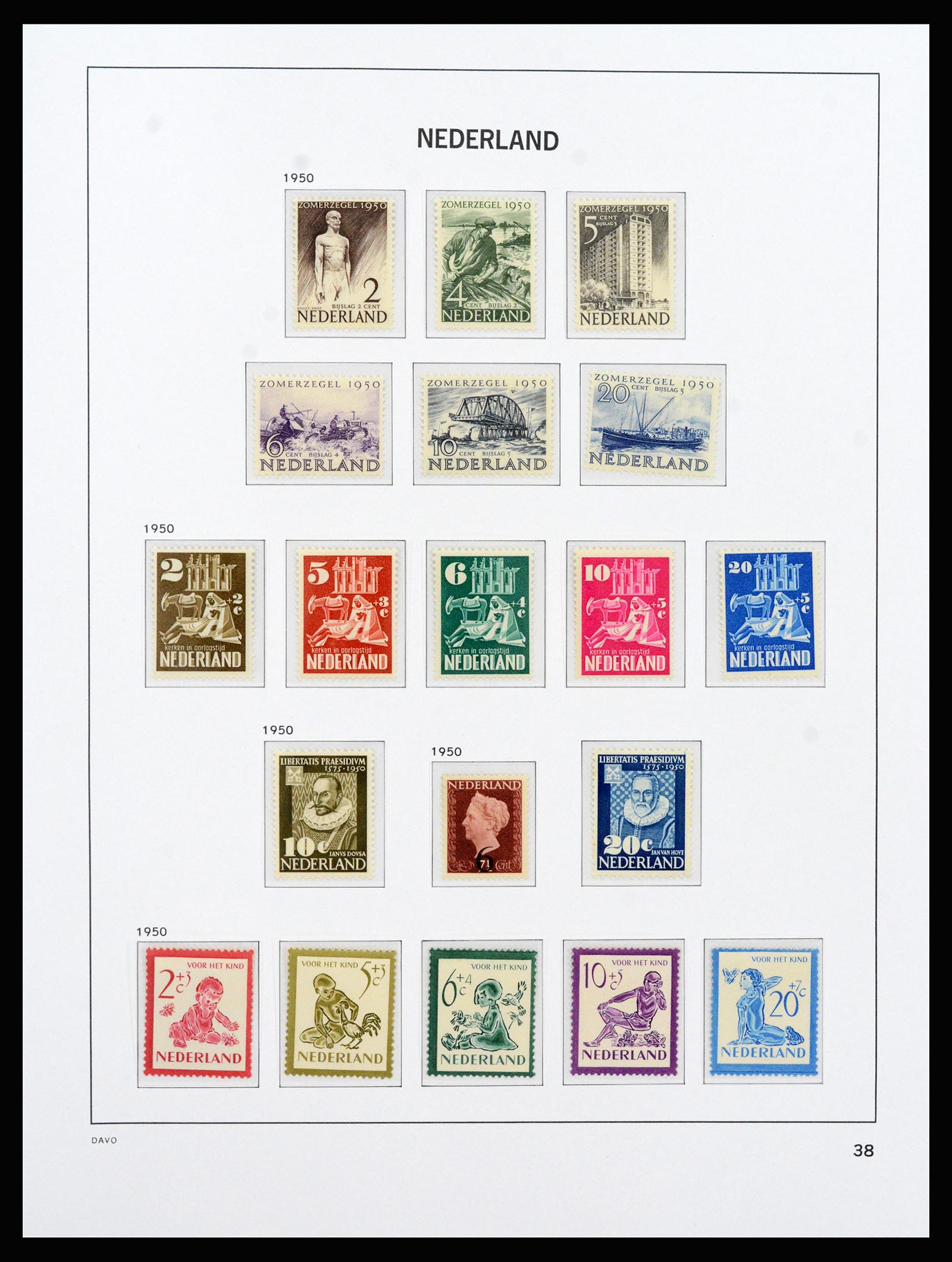 37266 042 - Postzegelverzameling 37266 Nederland 1876-1969.