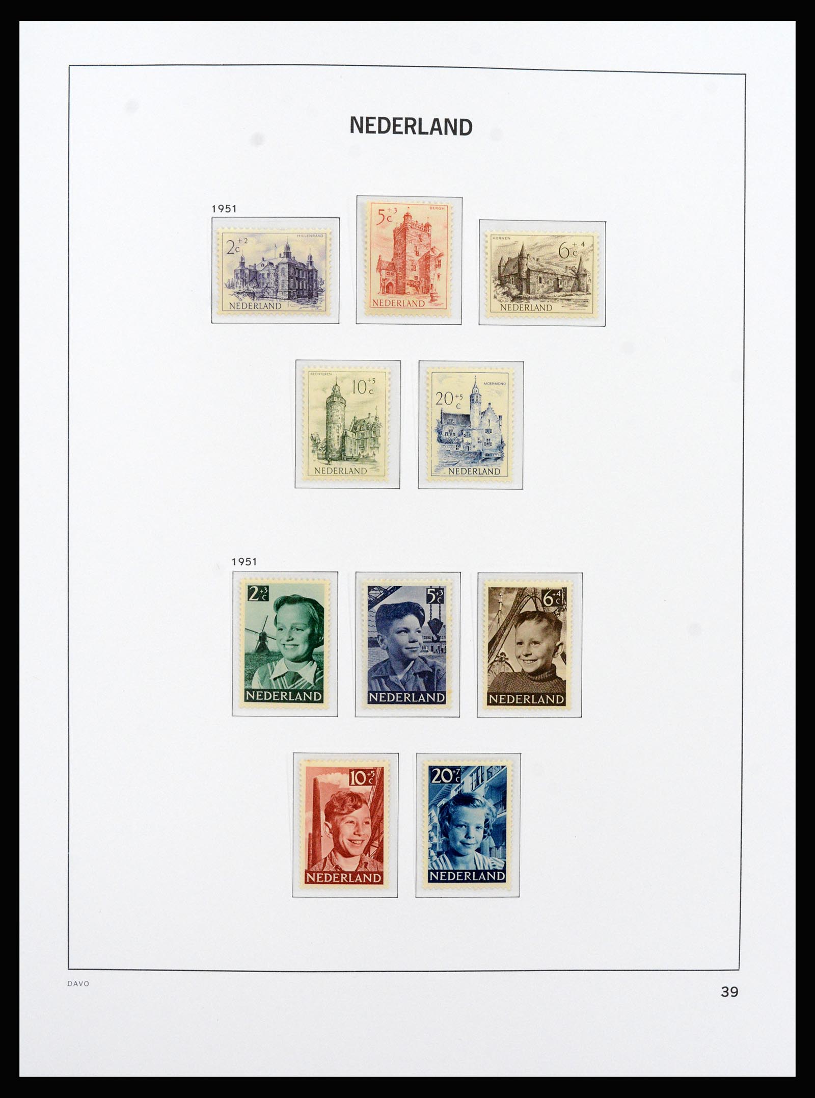 37266 043 - Postzegelverzameling 37266 Nederland 1876-1969.